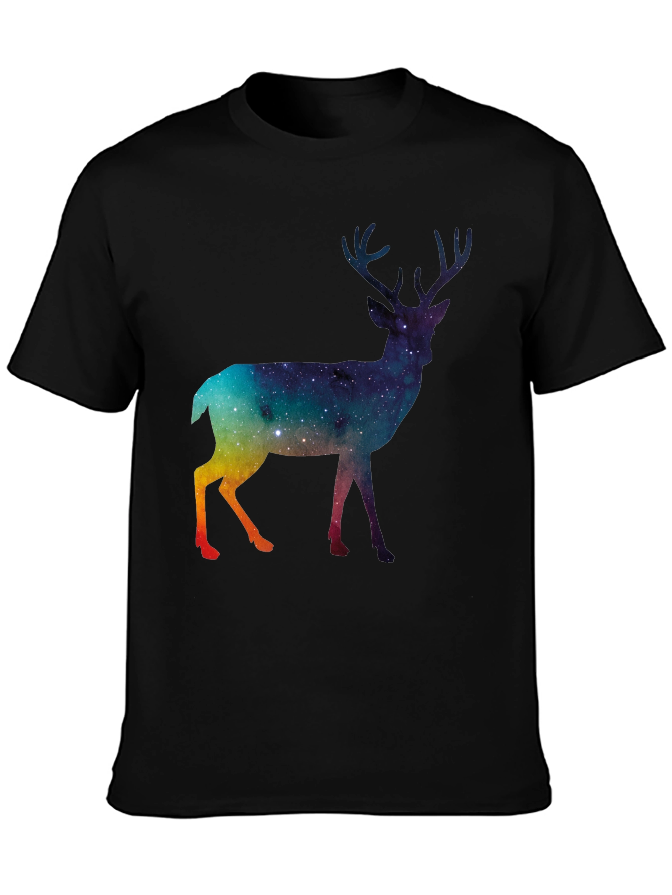Galaxy Deer Graphic T-Shirt