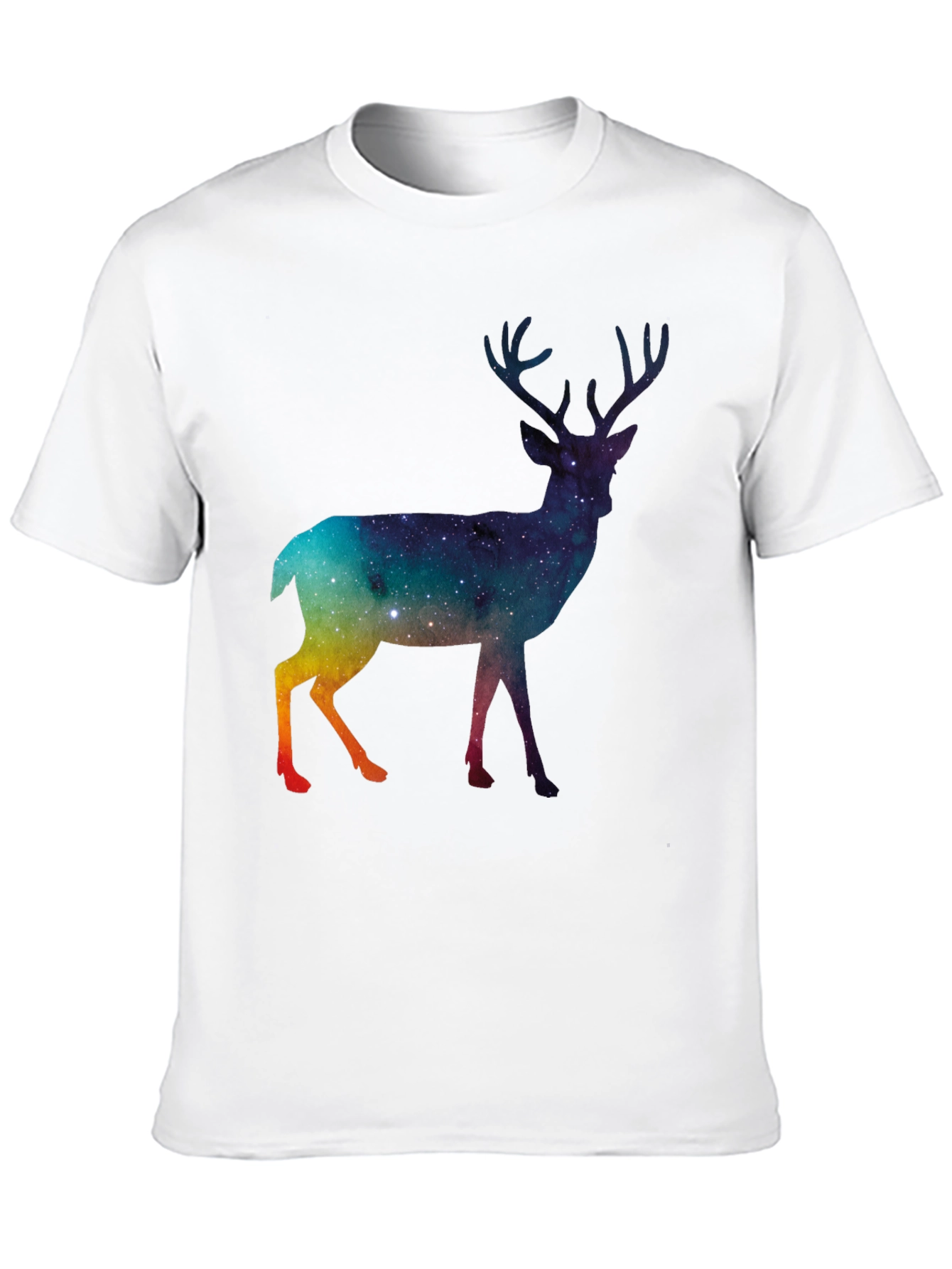 Galaxy Deer Graphic T-Shirt