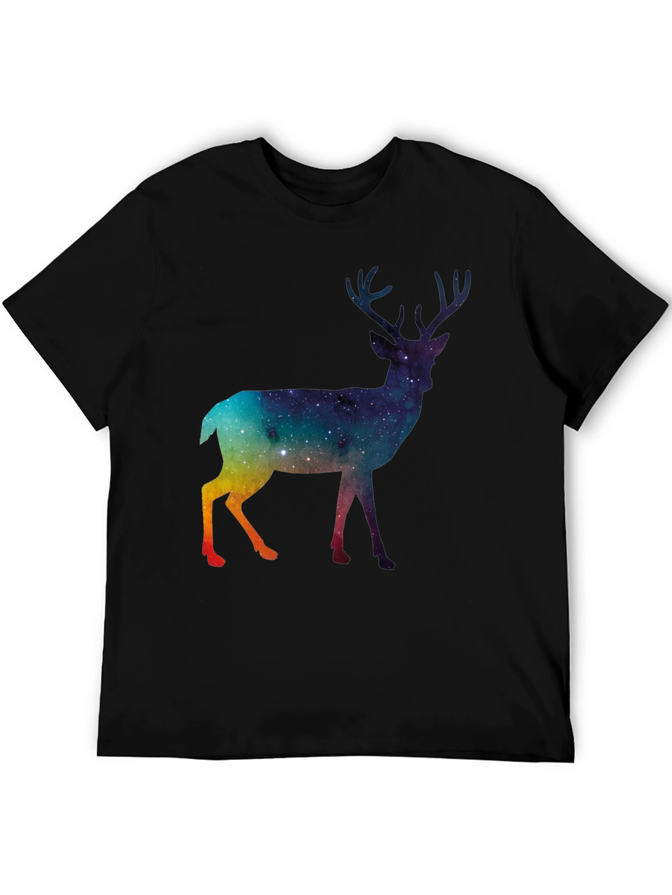Galaxy Deer Graphic T-Shirt