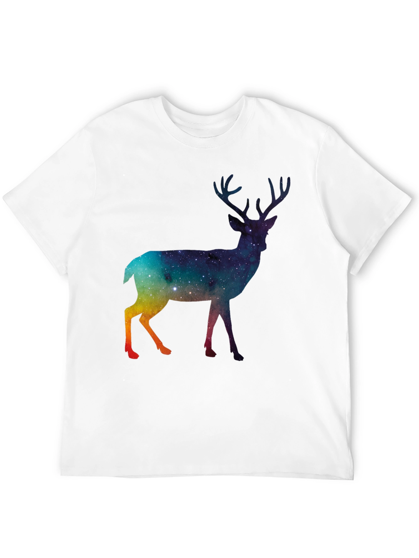 Galaxy Deer Graphic T-Shirt
