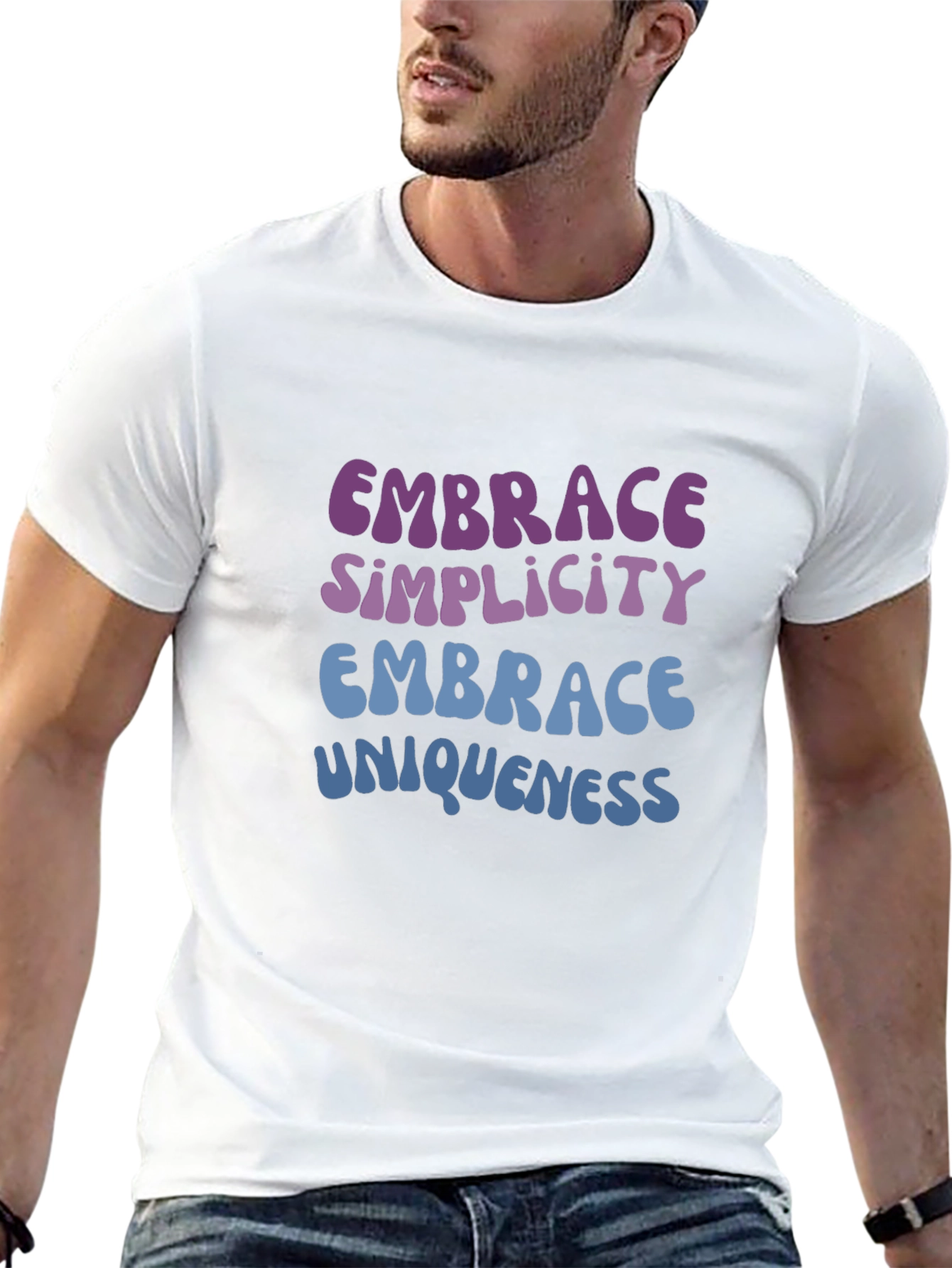 Embrace Simplicity & Uniqueness Graphic T-Shirt