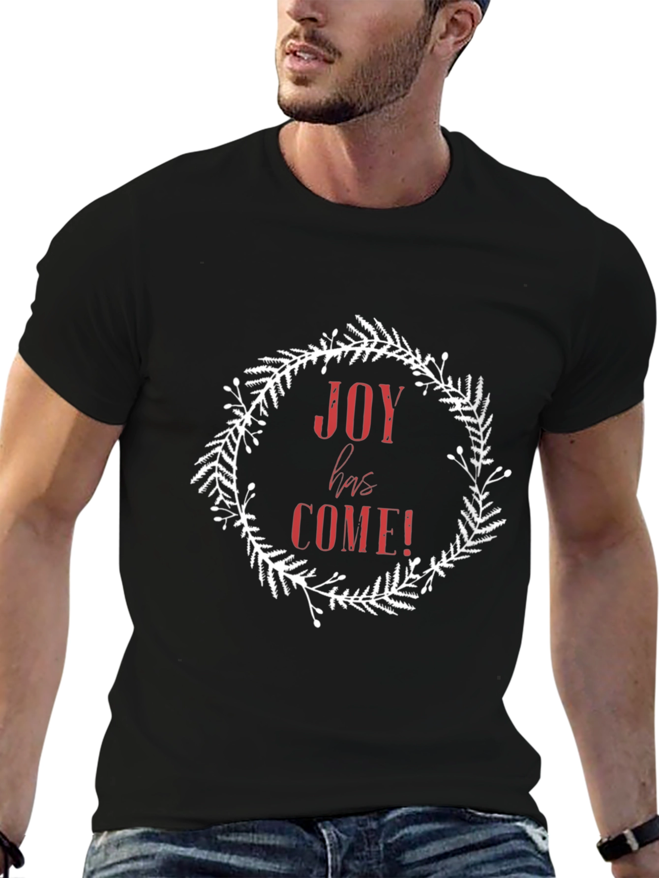Joy Has Come Black Graphic Tee