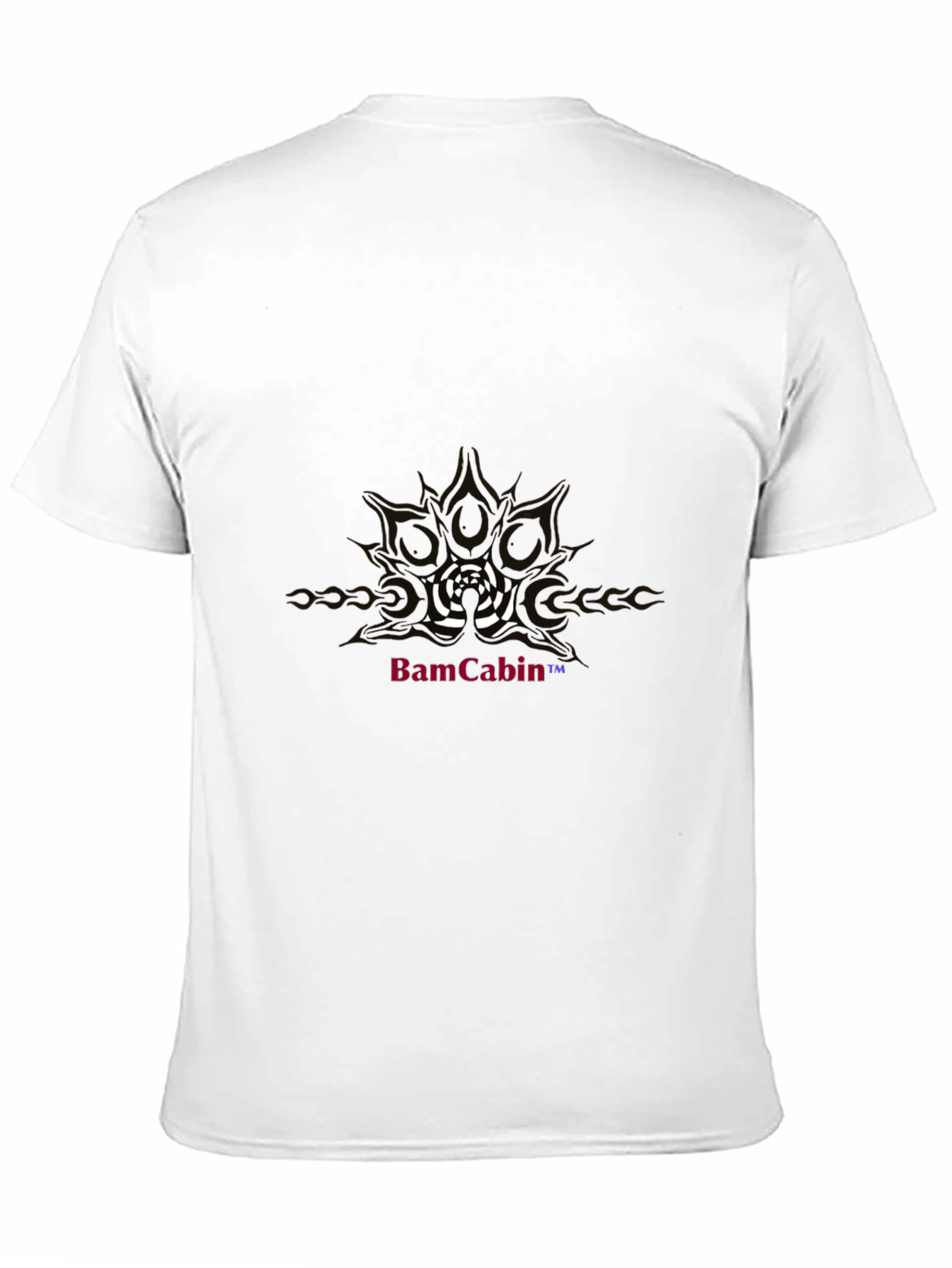 Graphic Print Black Tee - BamCabin