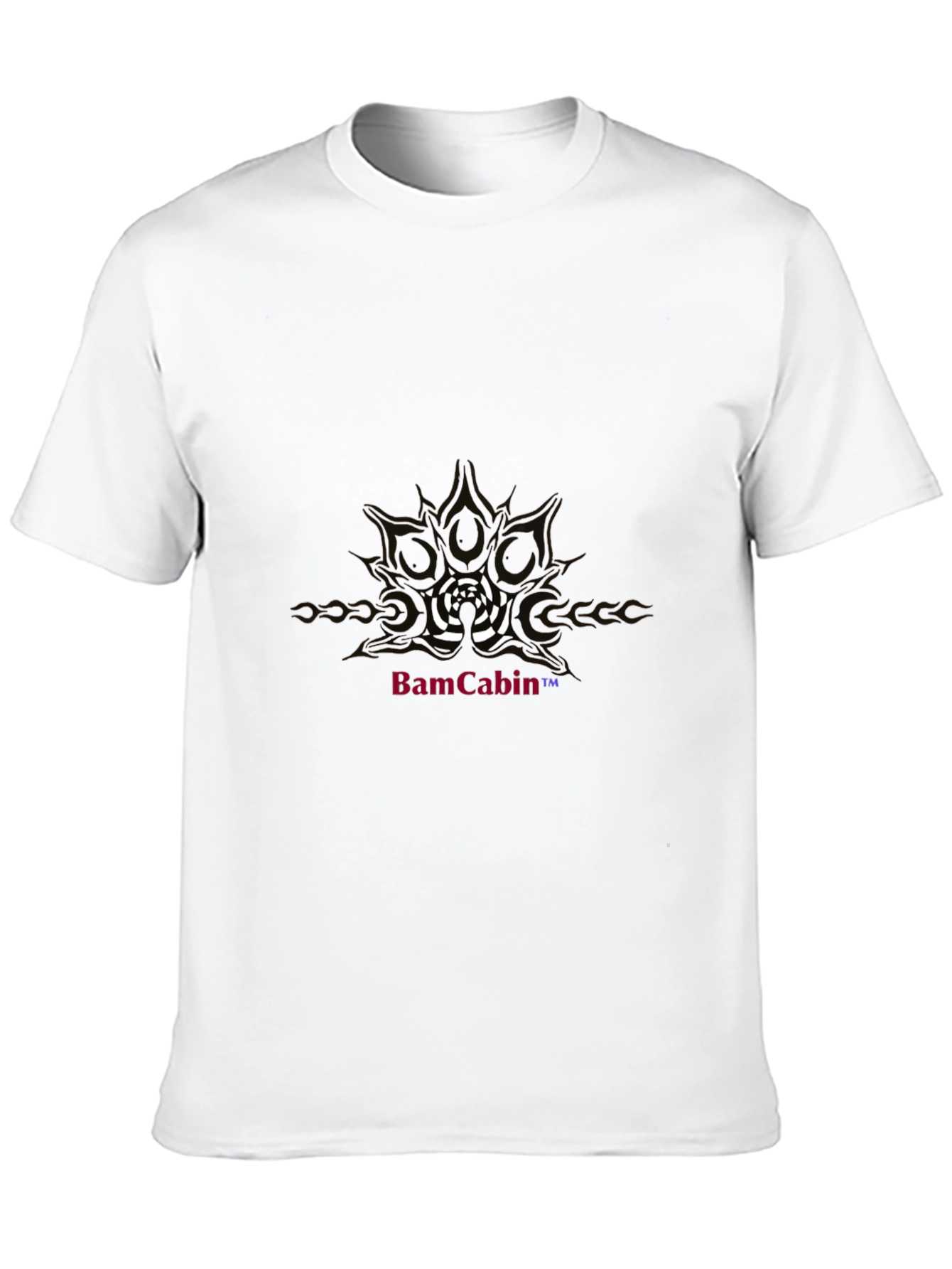 Graphic Print Black Tee - BamCabin