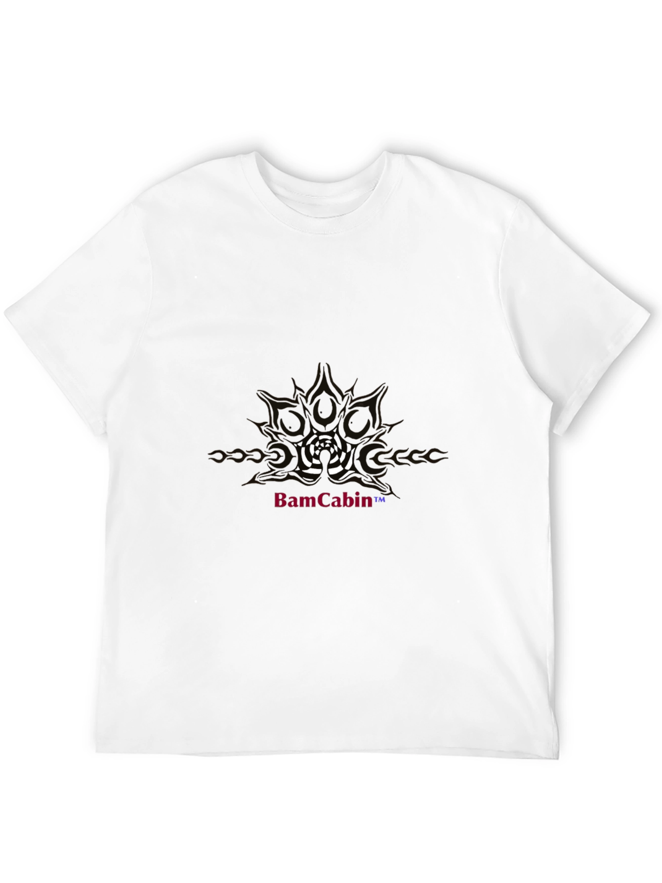 Graphic Print Black Tee - BamCabin