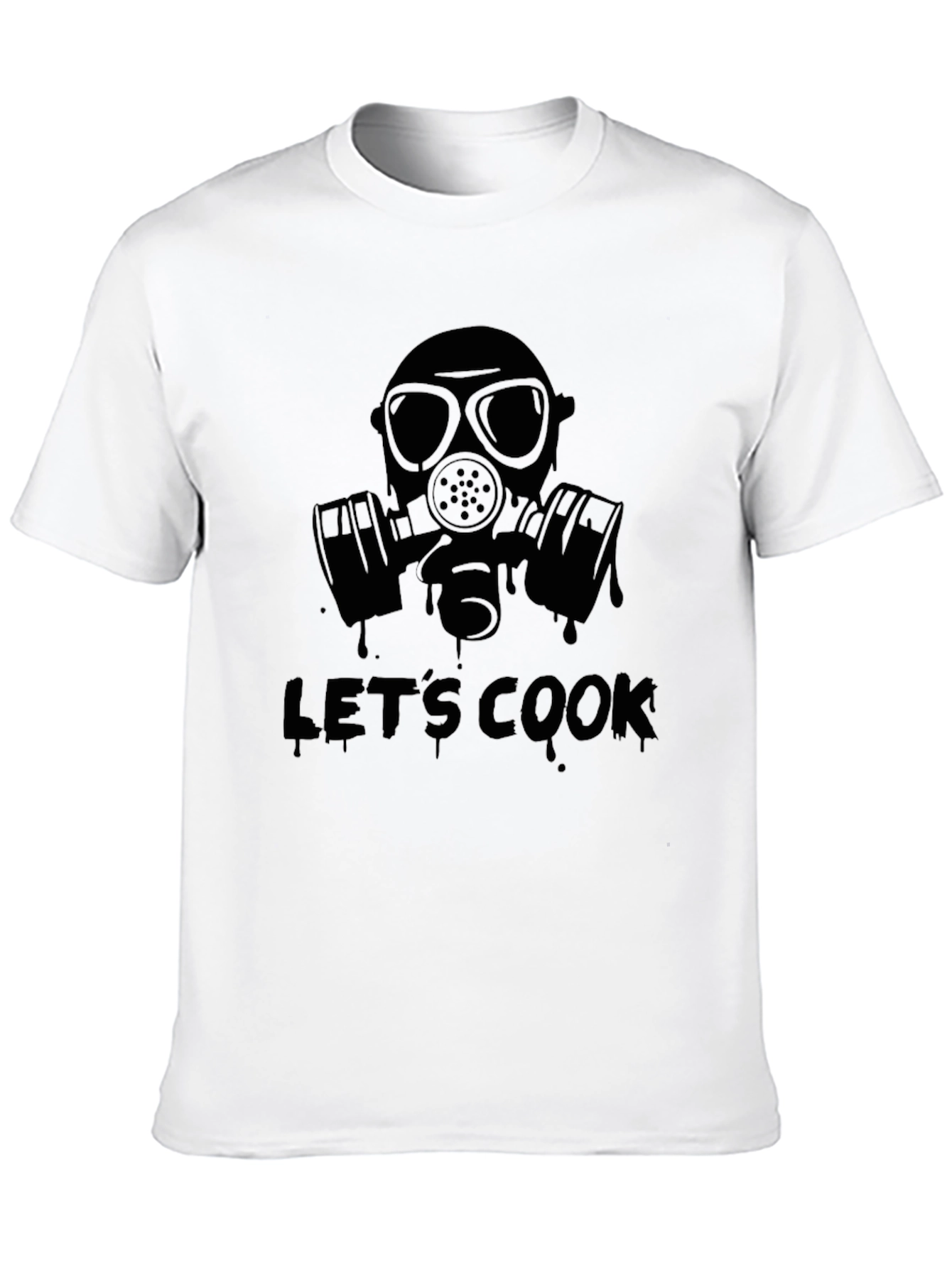 Lets Cook T-Shirt - Gas Mask Design