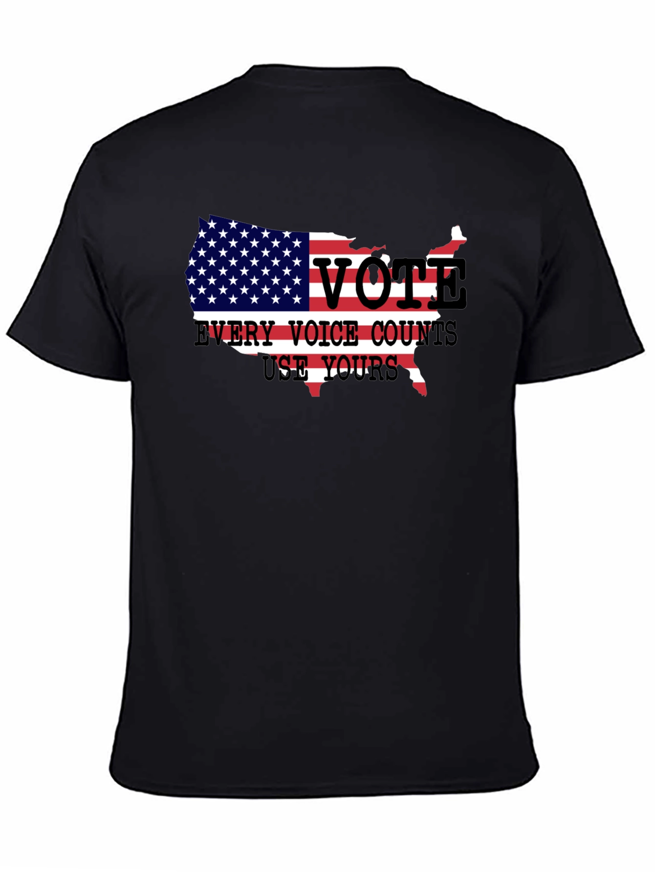 Vote USA Patriotic T-Shirt - Every Voice Counts