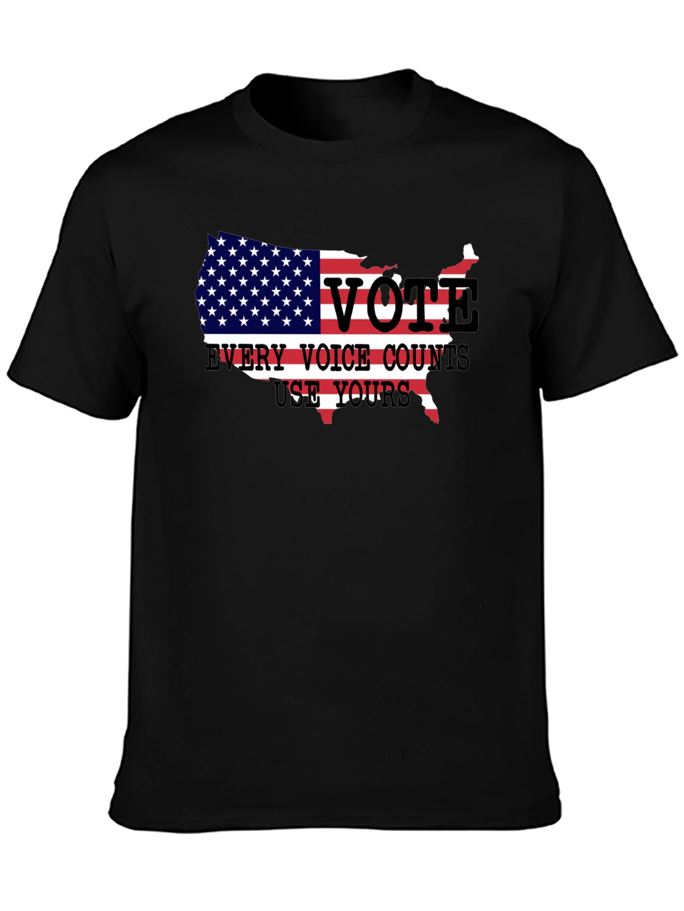 Vote USA Patriotic T-Shirt - Every Voice Counts
