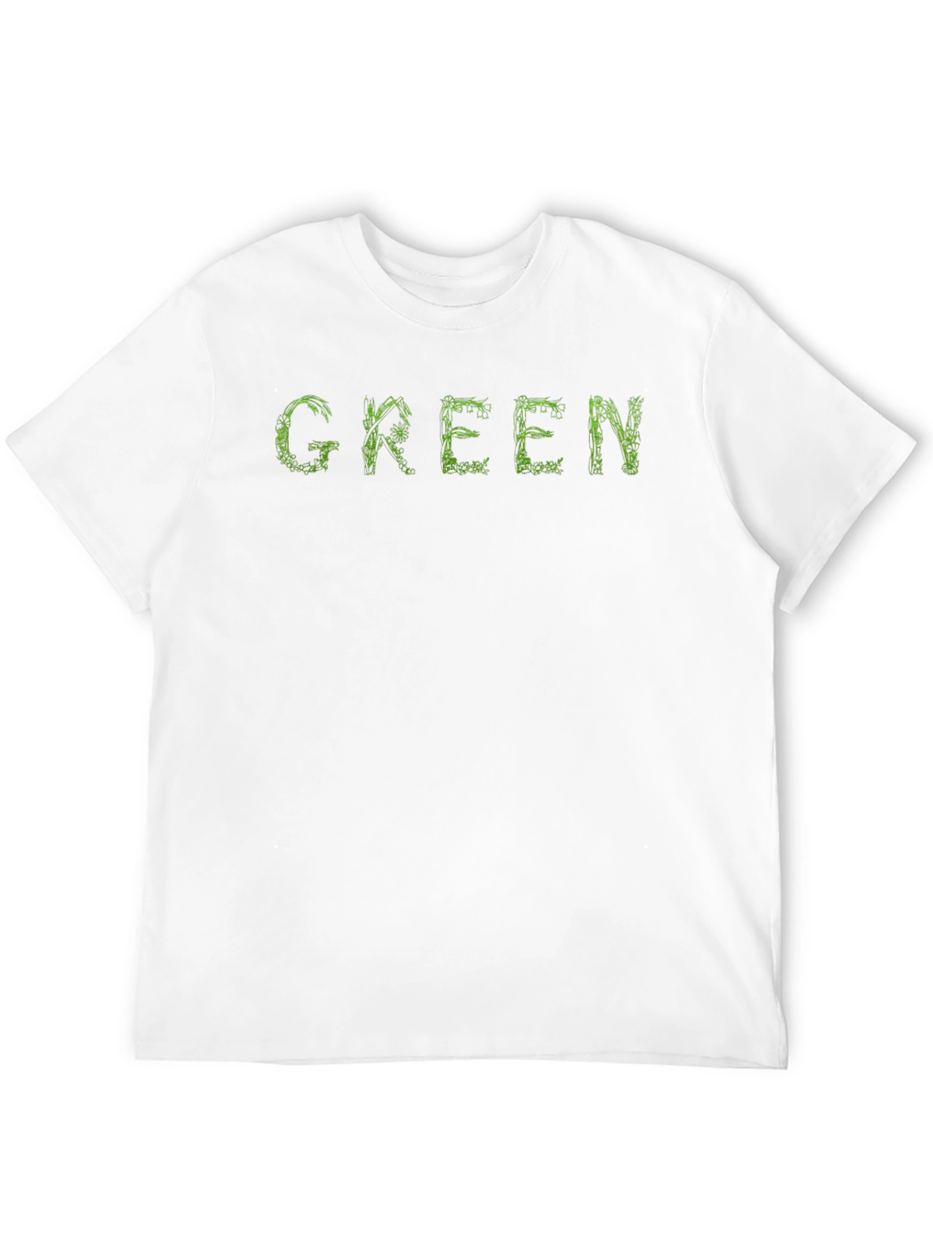 Green Graphic Tee - Unique Nature Design T-Shirt