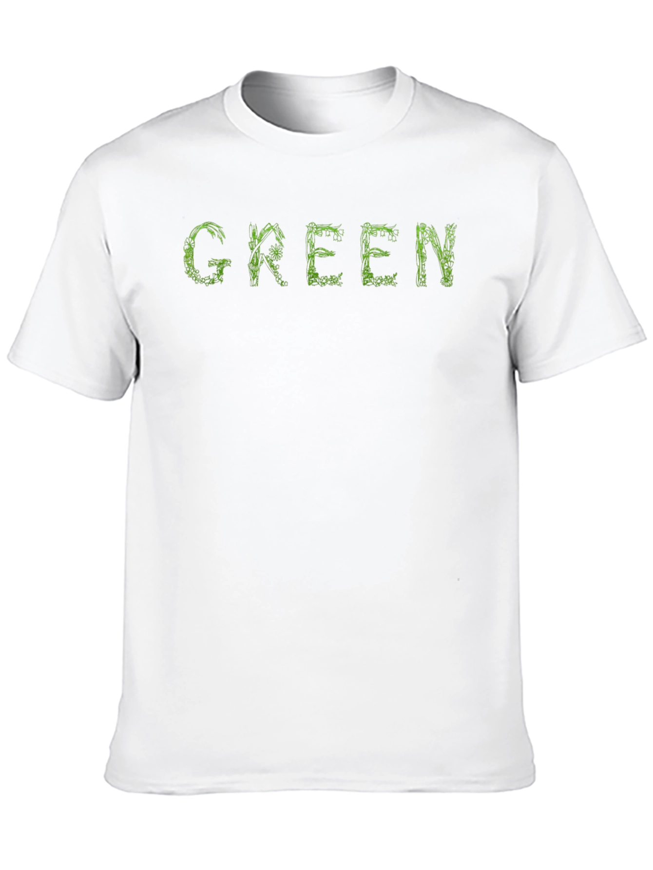 Green Graphic Tee - Unique Nature Design T-Shirt