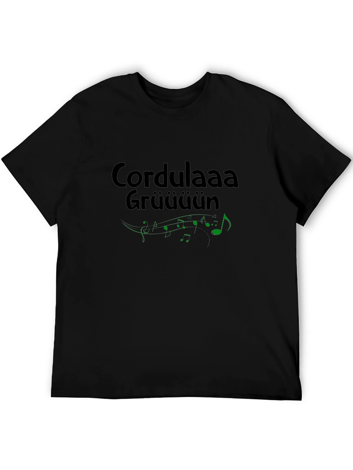 Cordulaaa Grüüüün Graphic Tee - Black
