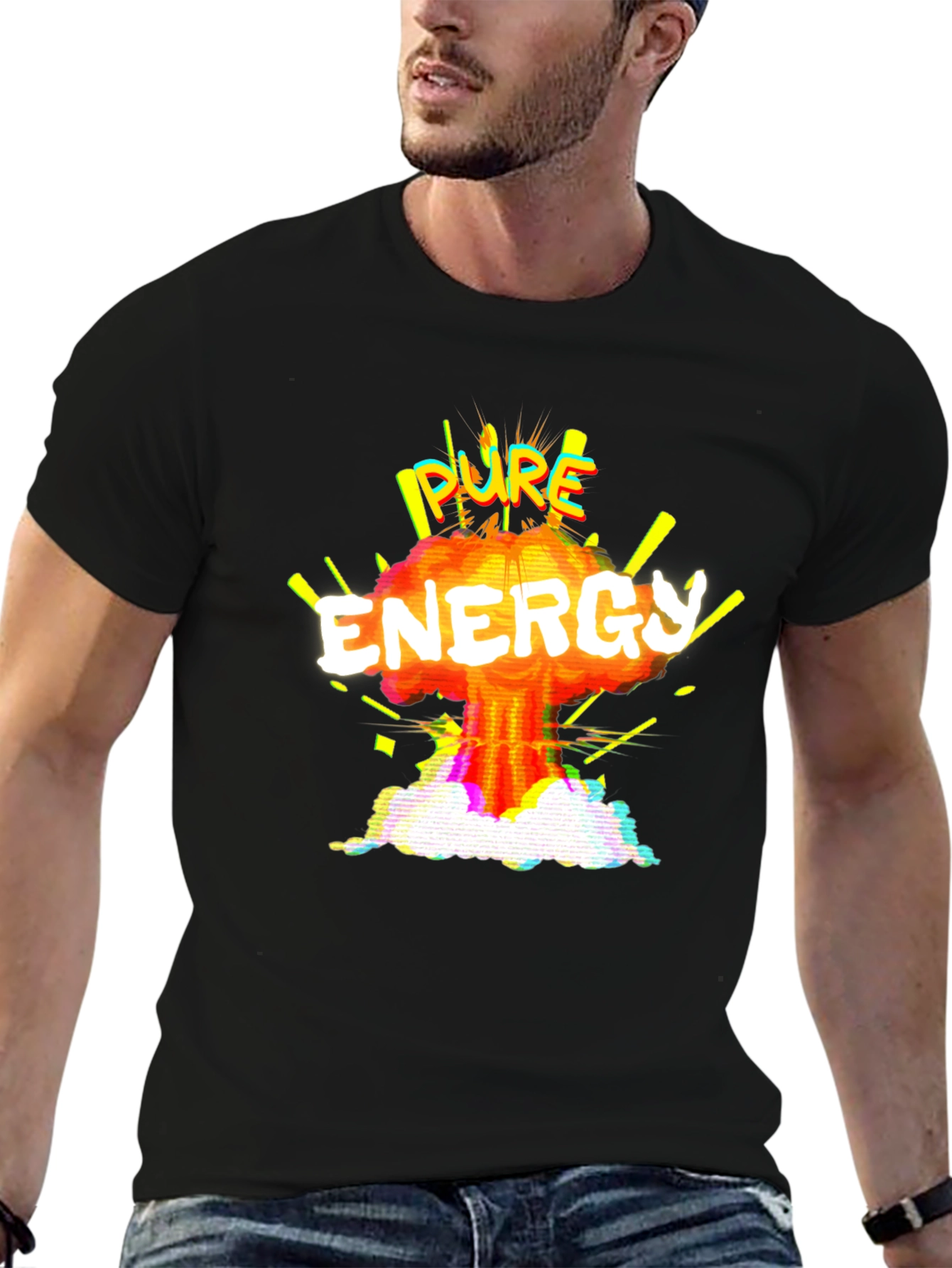 Pure Energy Graphic Tee - Bold & Vibrant Design
