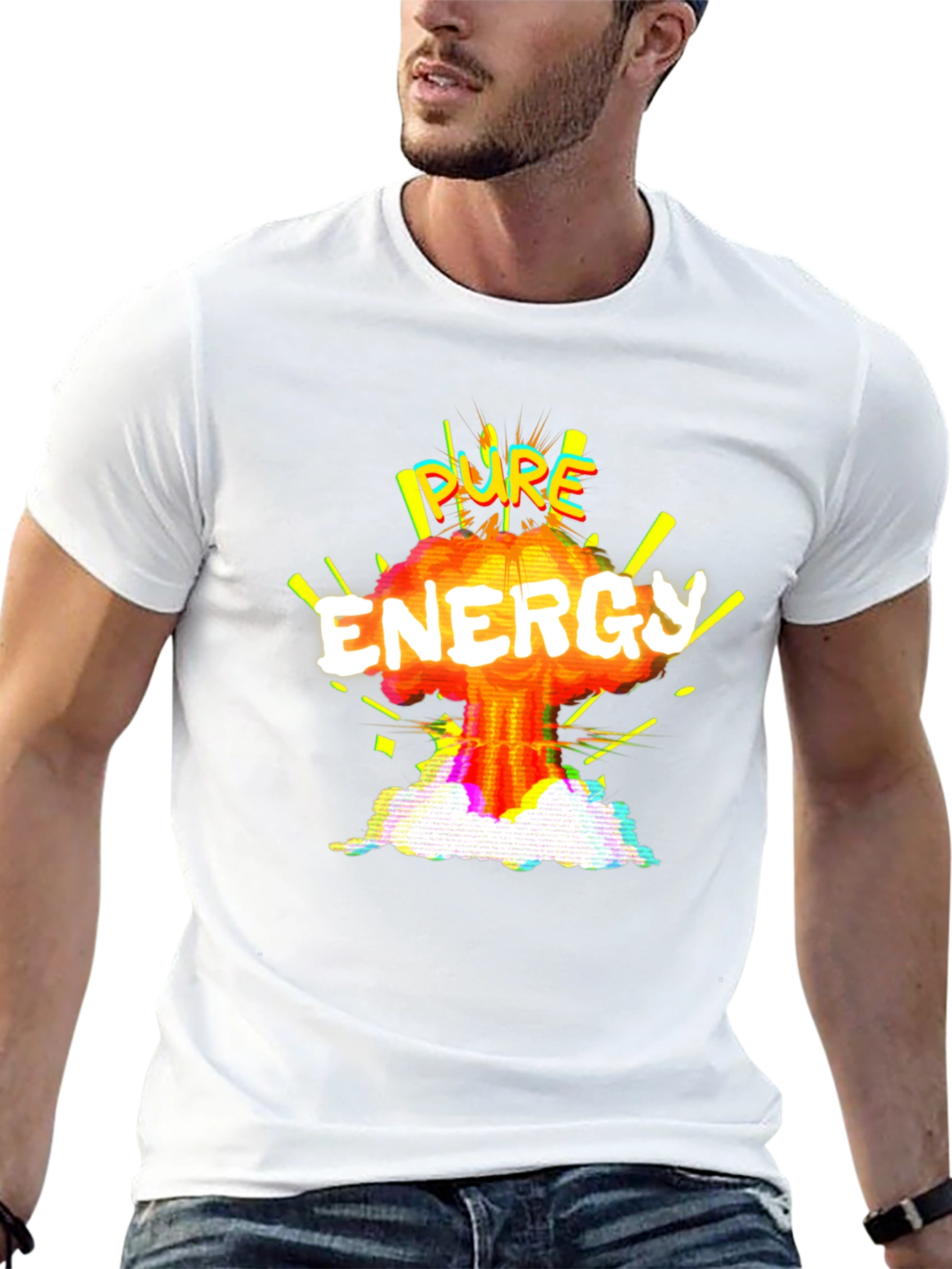 Pure Energy Graphic Tee - Bold & Vibrant Design