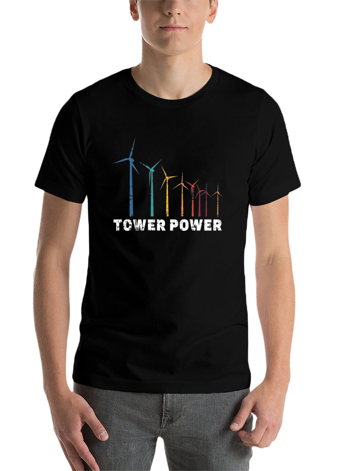 Tower Power Wind Turbine T-Shirt