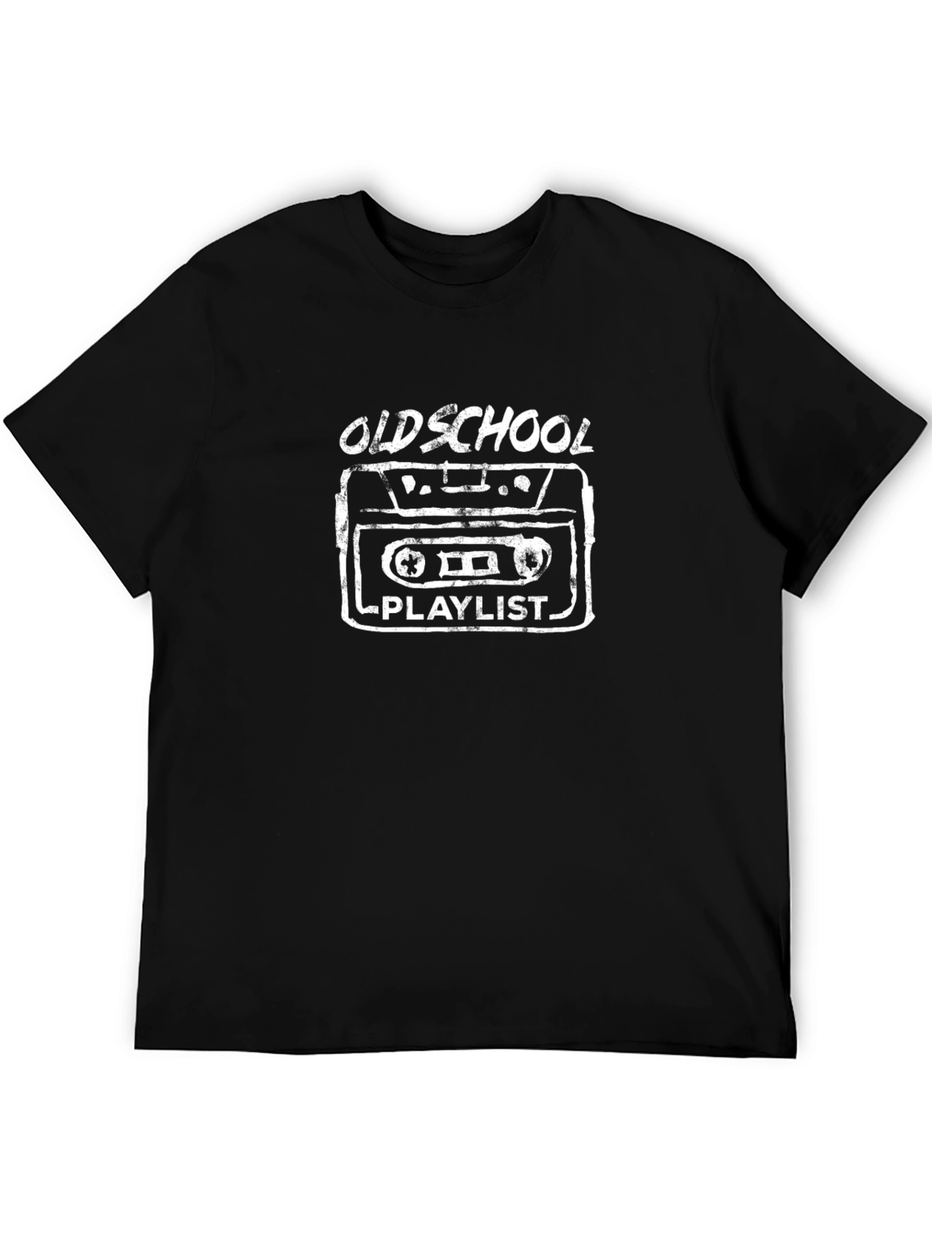 Oldschool Playlist Cassette Tape T-Shirt