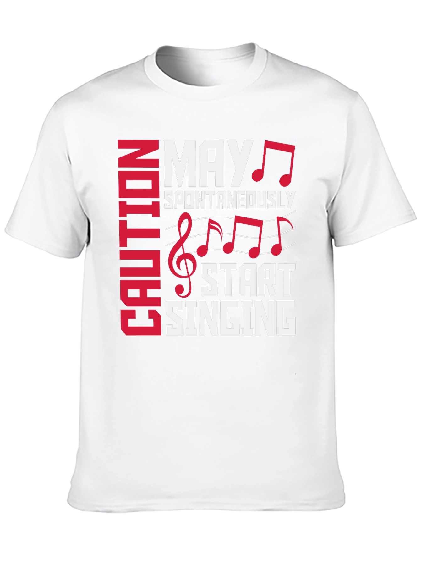 Caution May Spontaneously Start Singing Graphic Tee