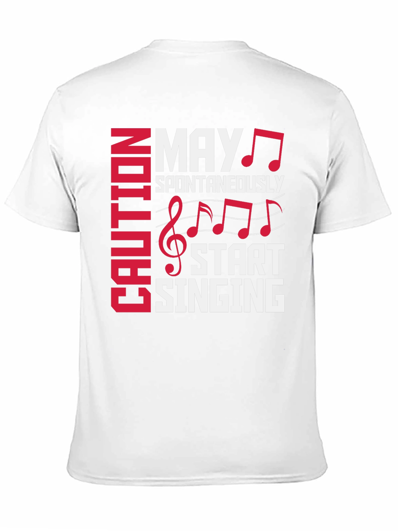 Caution May Spontaneously Start Singing Graphic Tee
