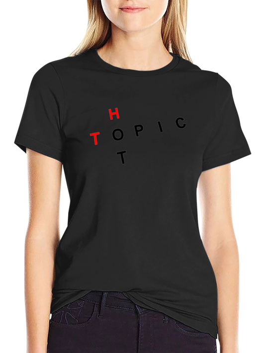 Hot Topic Graphic Tee - Black Cotton