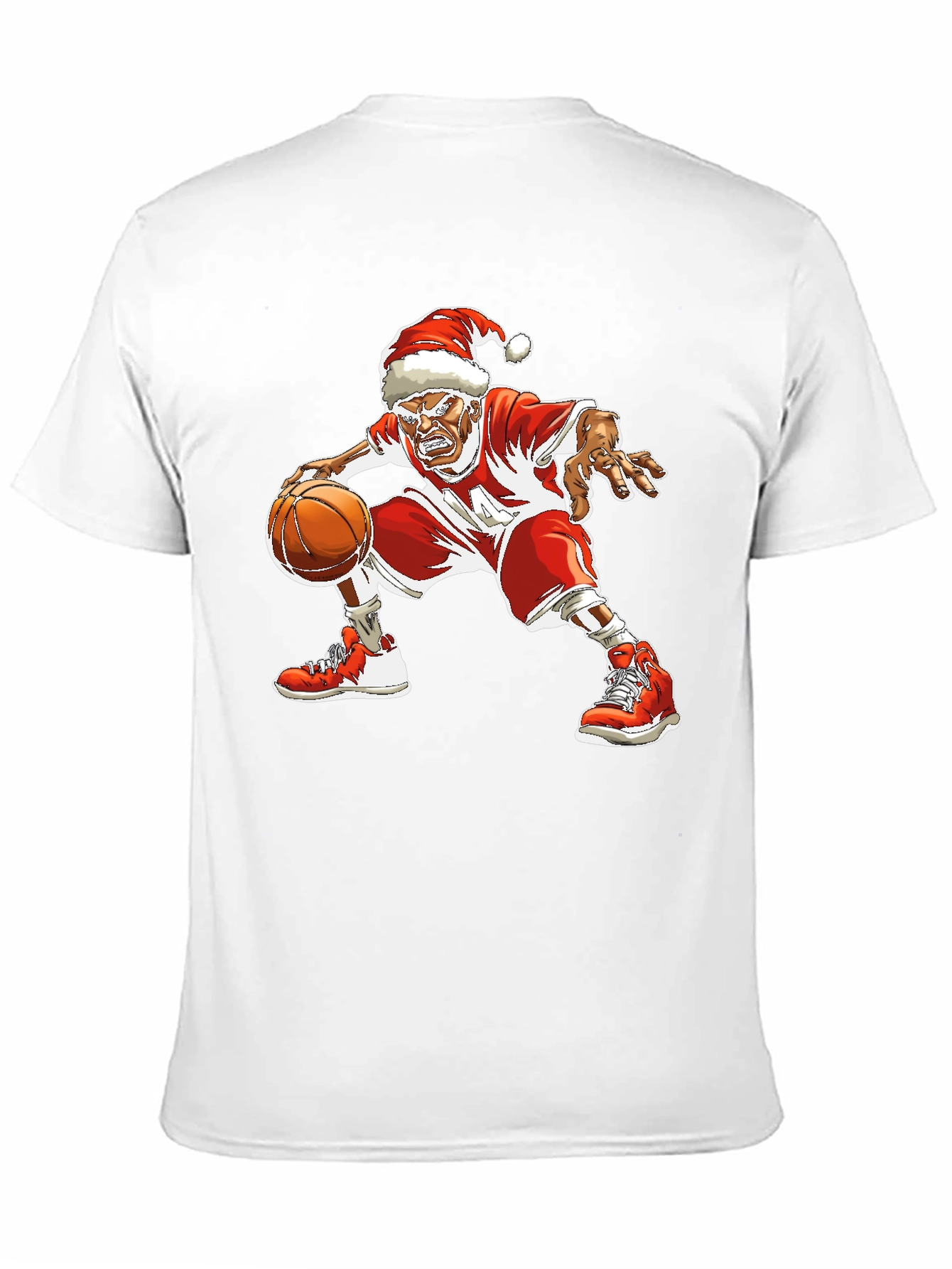 Santa Basketball Graphic T-Shirt