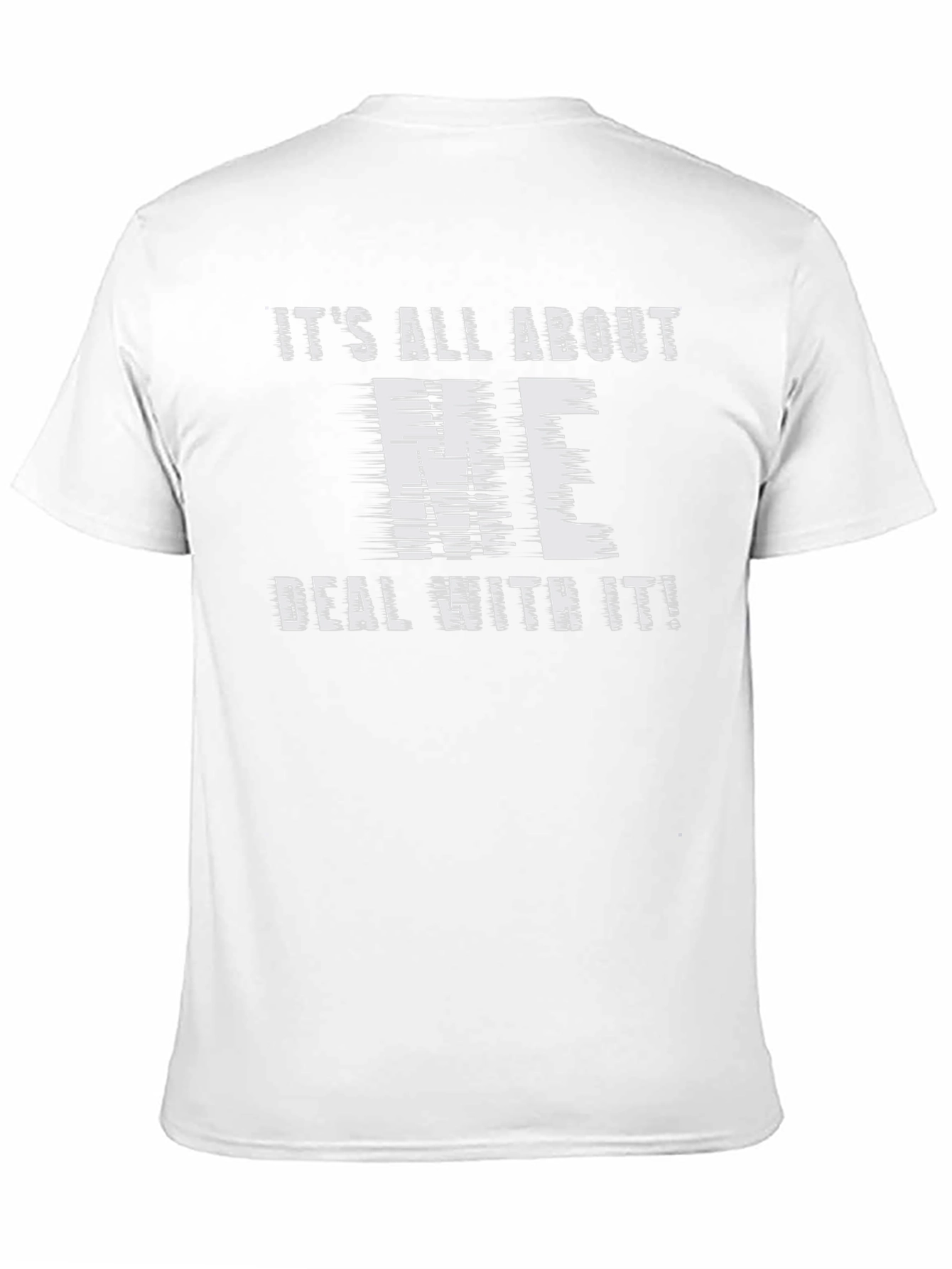Its All About ME T-Shirt - Black Cotton Tee