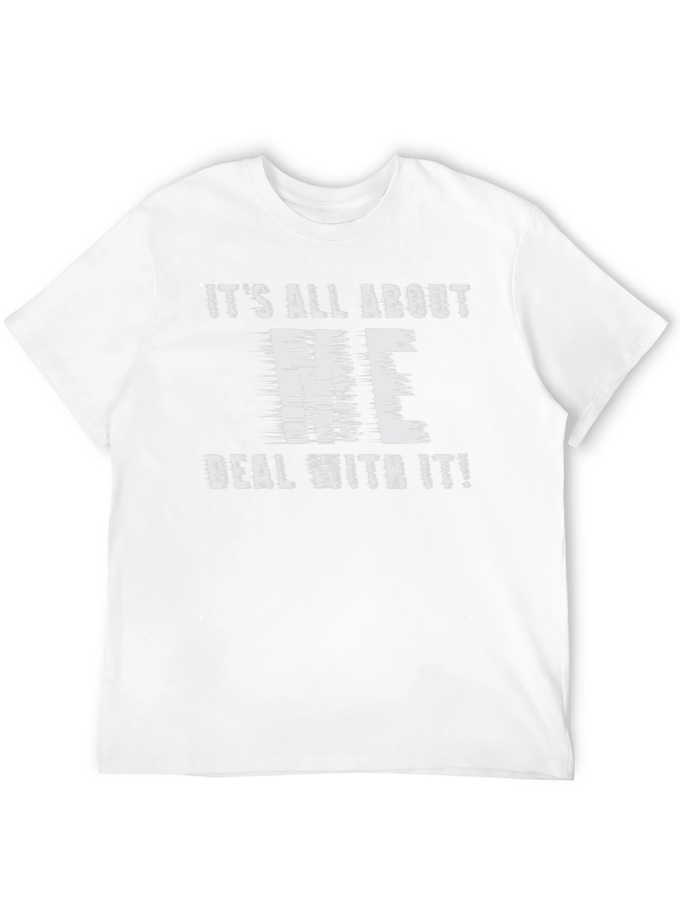 Its All About ME T-Shirt - Black Cotton Tee
