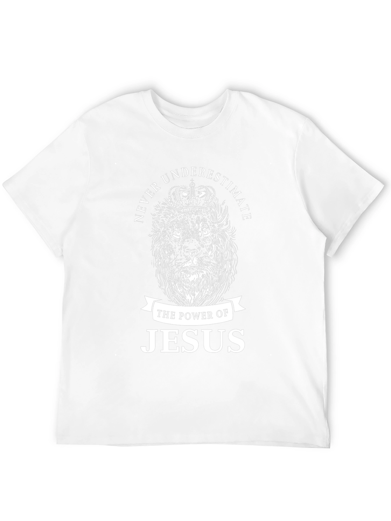 Never Underestimate Jesus Lion Graphic Tee