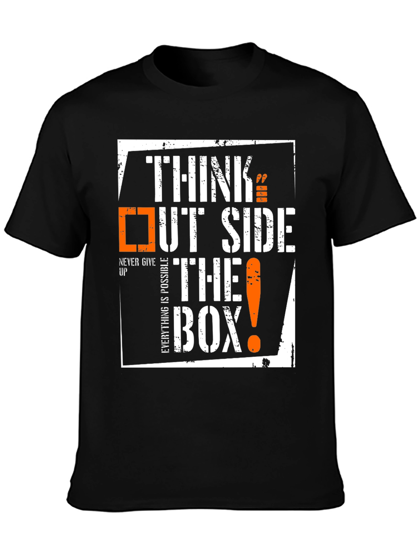 Think Outside The Box T-Shirt - Inspirational Design