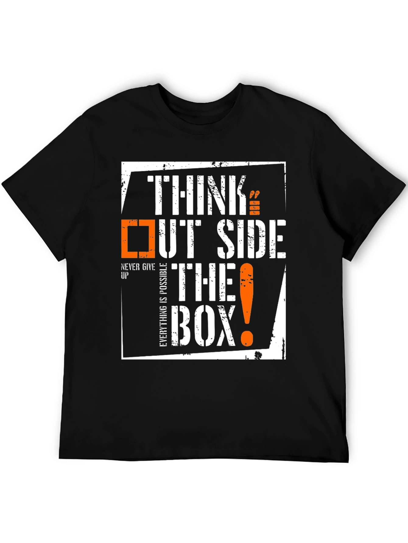Think Outside The Box T-Shirt - Inspirational Design