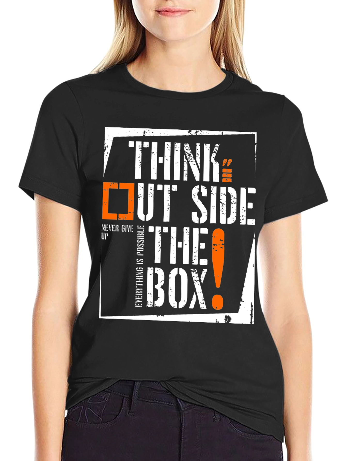 Think Outside The Box T-Shirt - Inspirational Design
