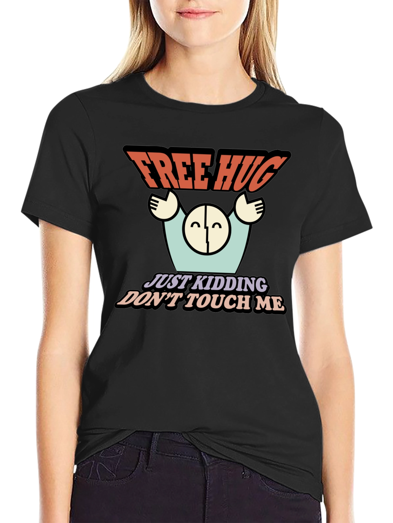 Free Hugs Funny Graphic Novelty T-Shirt