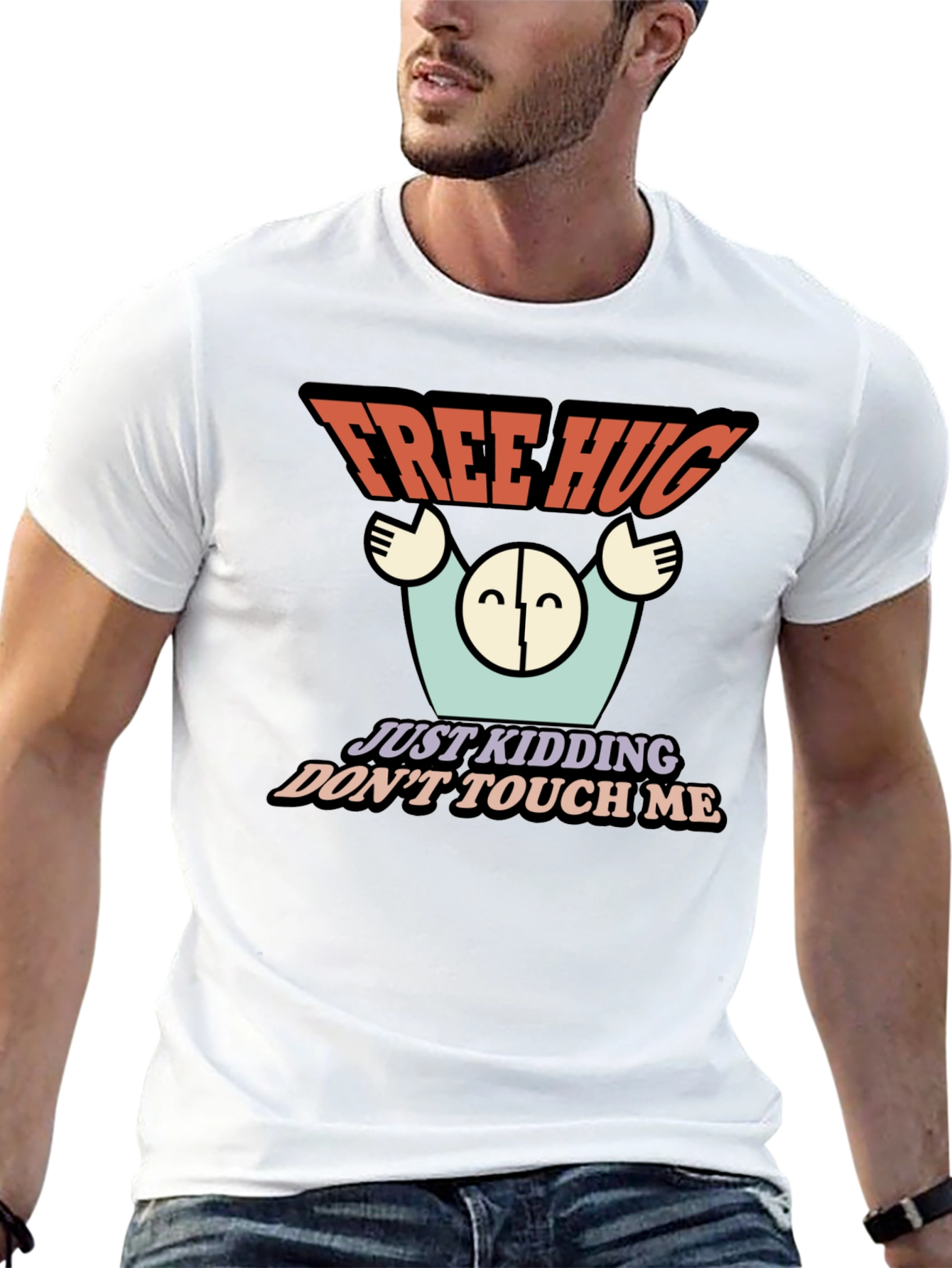 Free Hugs Funny Graphic Novelty T-Shirt