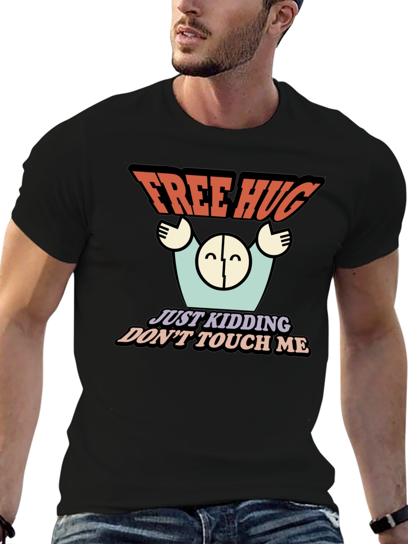 Free Hugs Funny Graphic Novelty T-Shirt