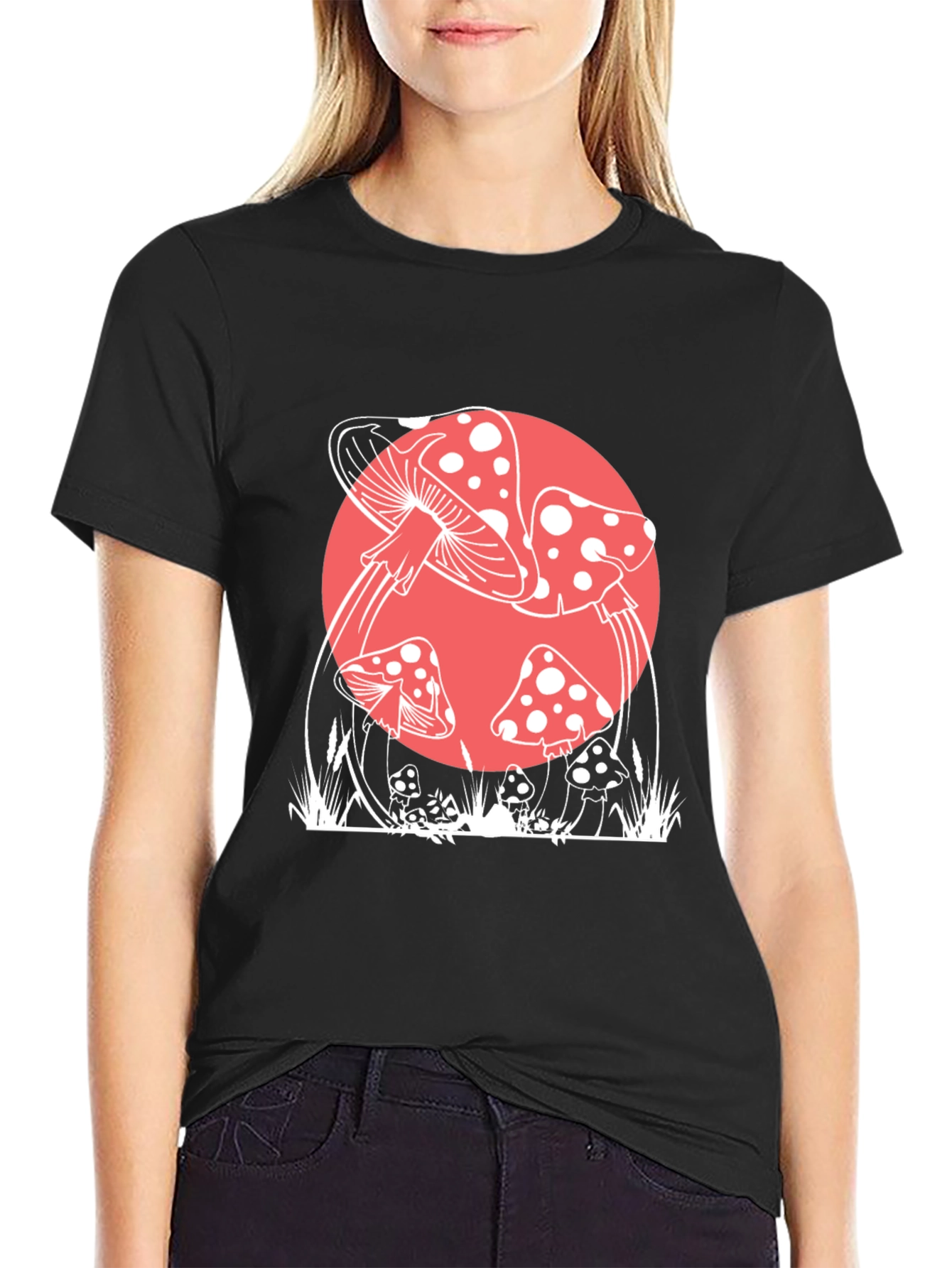 Mushroom Graphic Tee - Retro Style