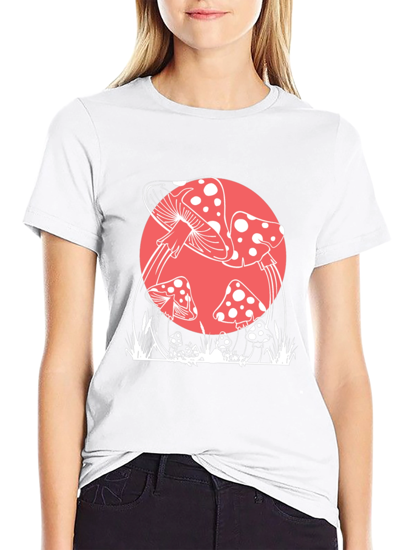 Mushroom Graphic Tee - Retro Style