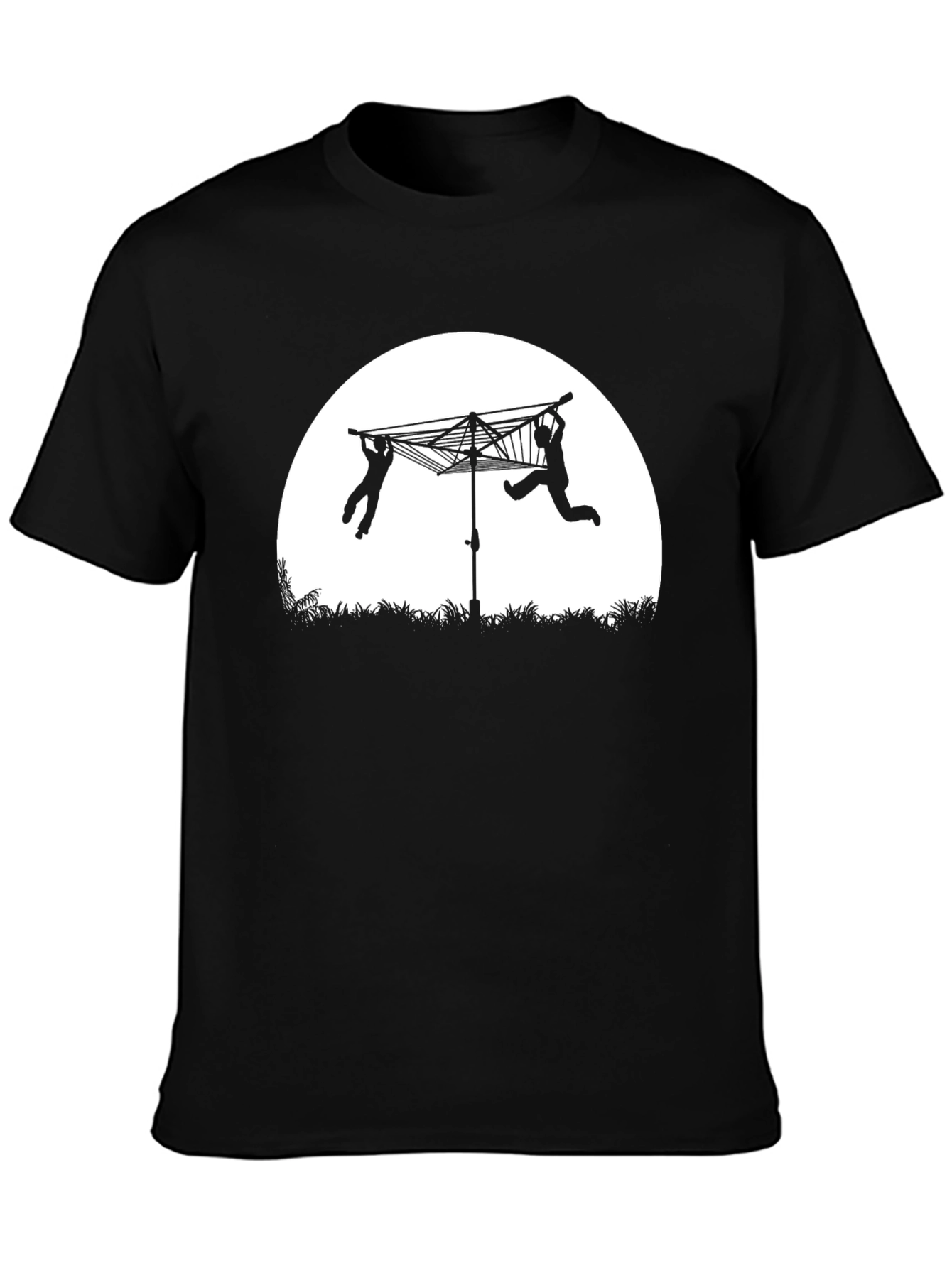 Funny Clothesline Silhouette T-Shirt