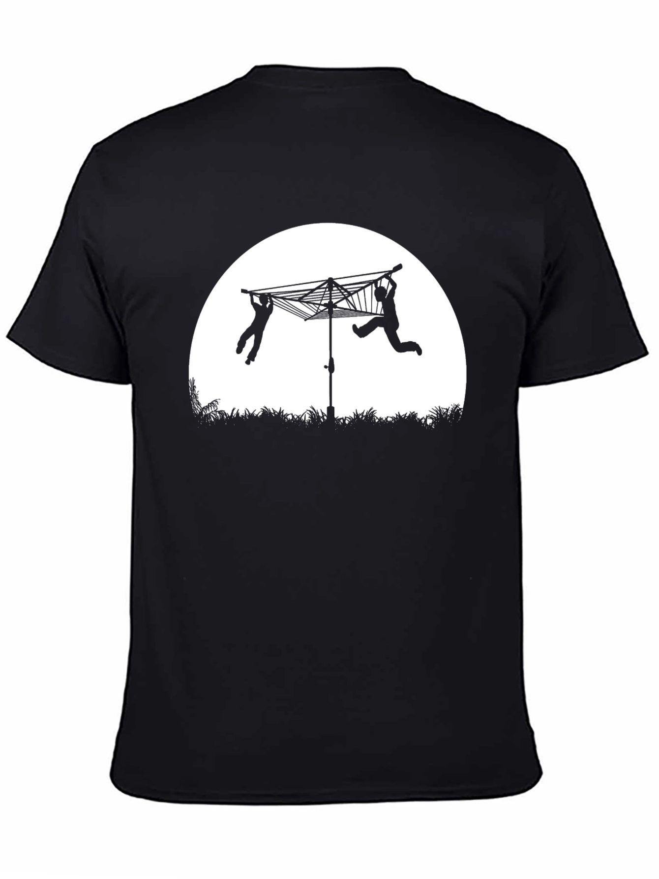Funny Clothesline Silhouette T-Shirt
