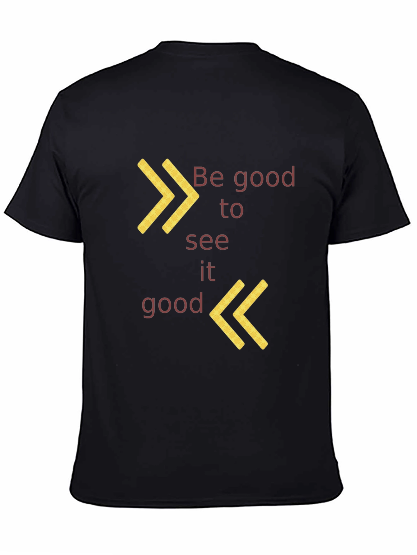Be Good to See It Good Black Graphic Tee