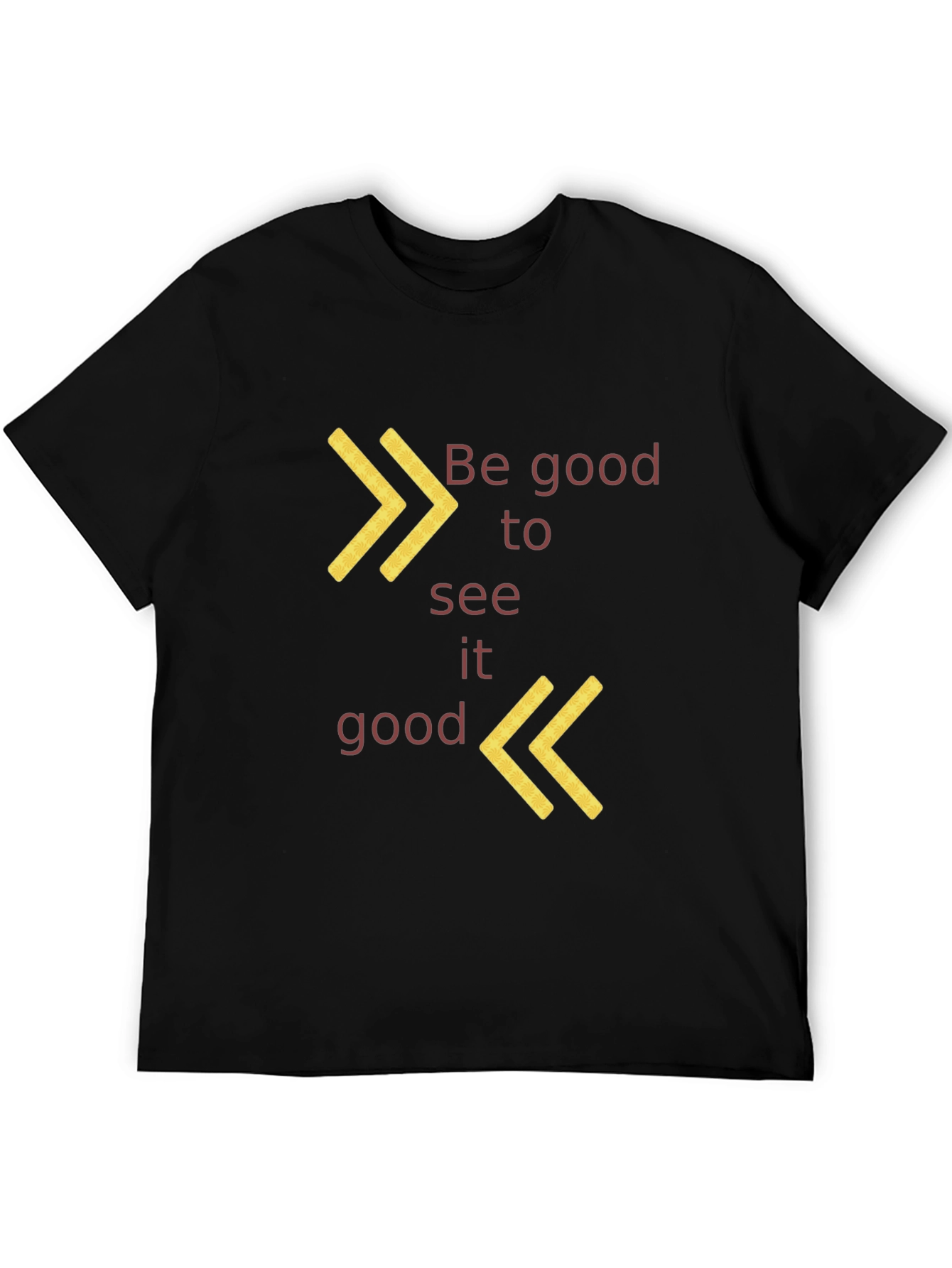 Be Good to See It Good Black Graphic Tee