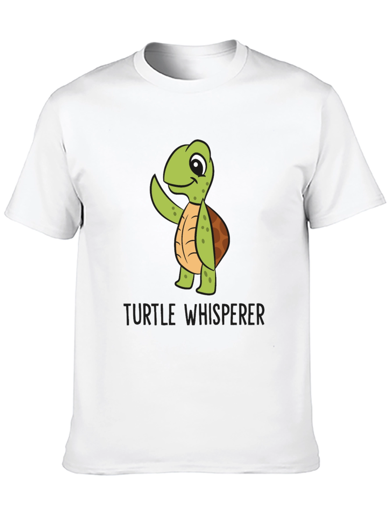 Turtle Whisperer Graphic Tee - Black Cotton T-Shirt
