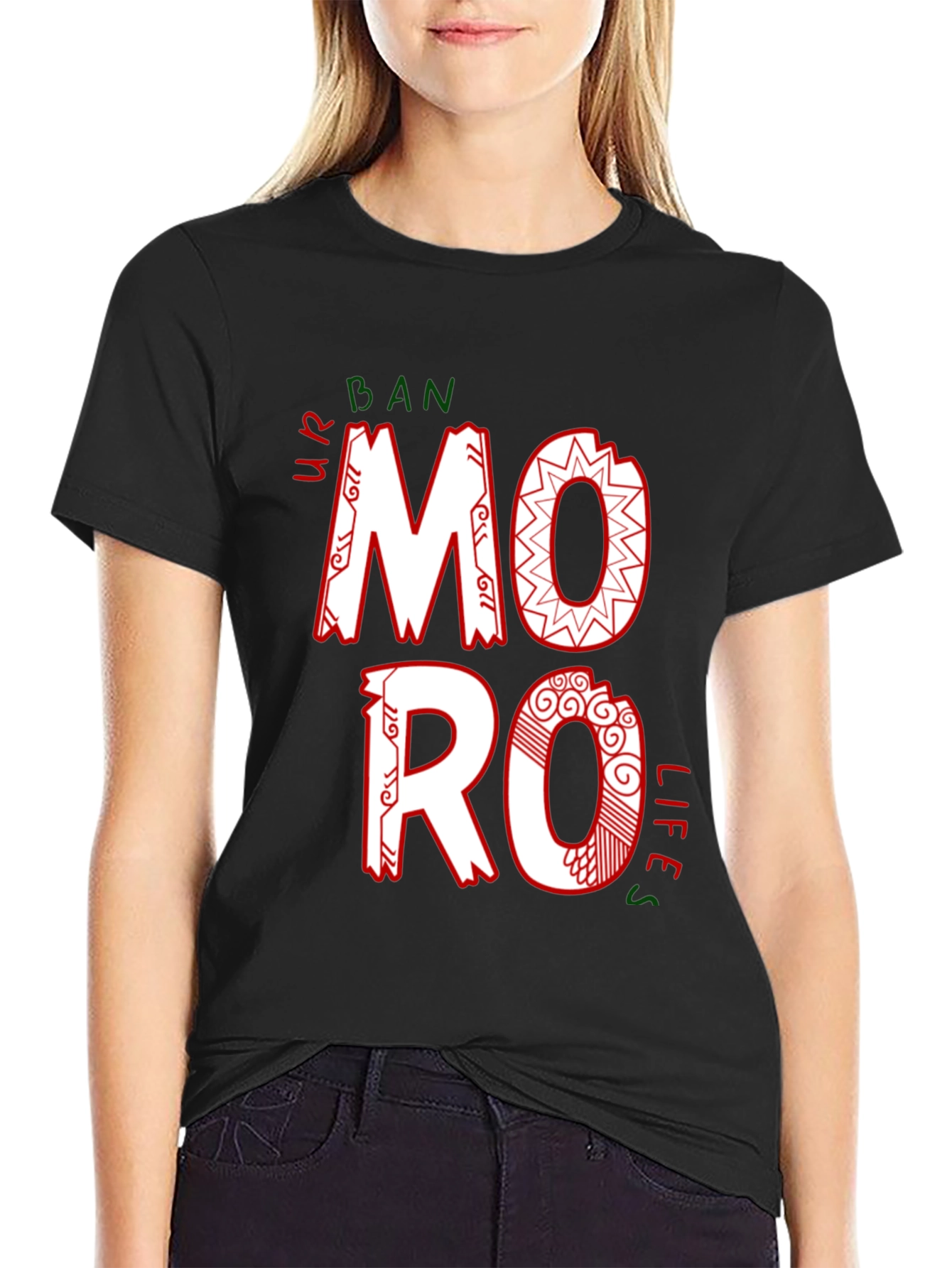 Urban Moro Lifes Black Graphic Tee