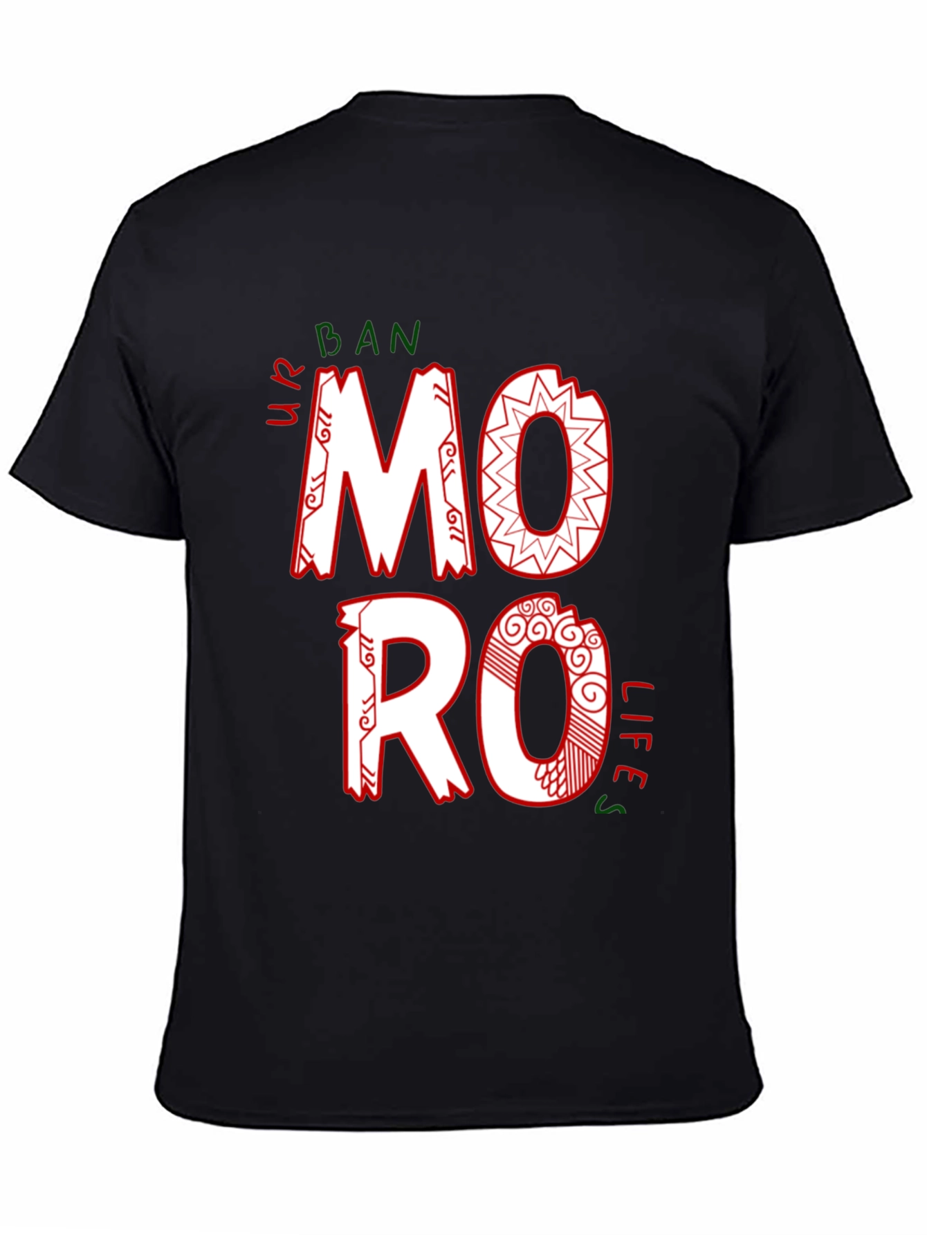 Urban Moro Lifes Black Graphic Tee