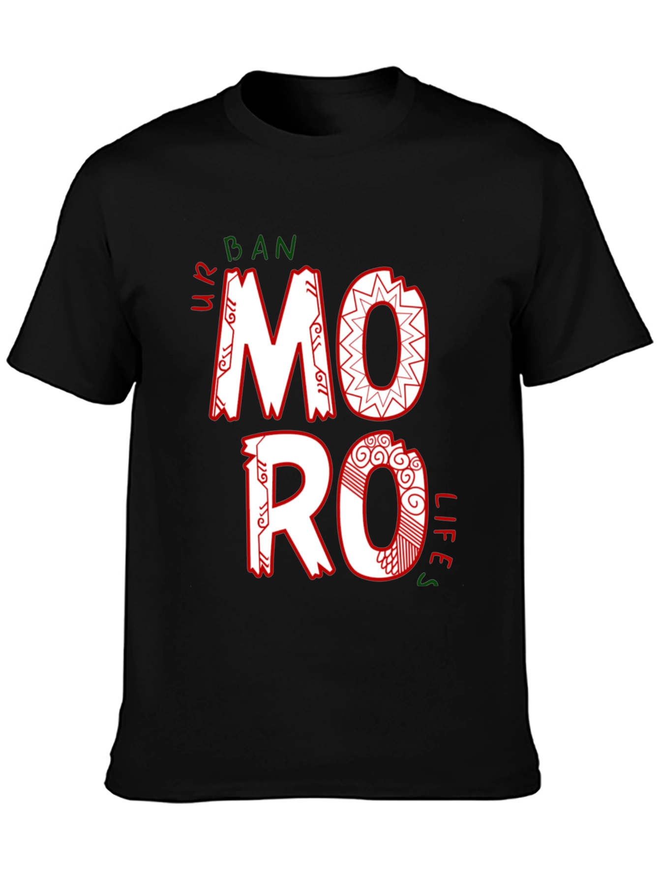Urban Moro Lifes Black Graphic Tee