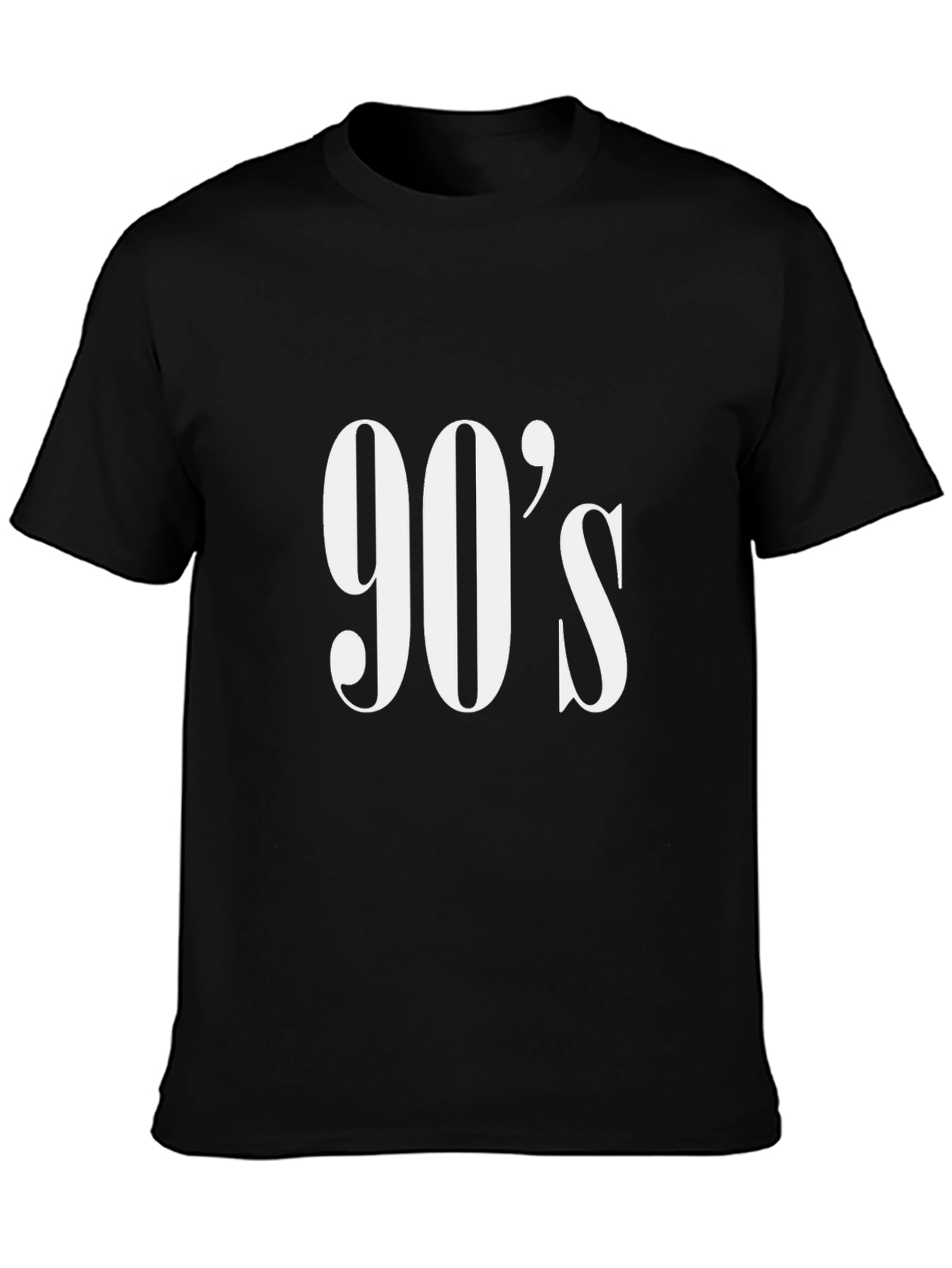 90s Retro Graphic Tee - Black