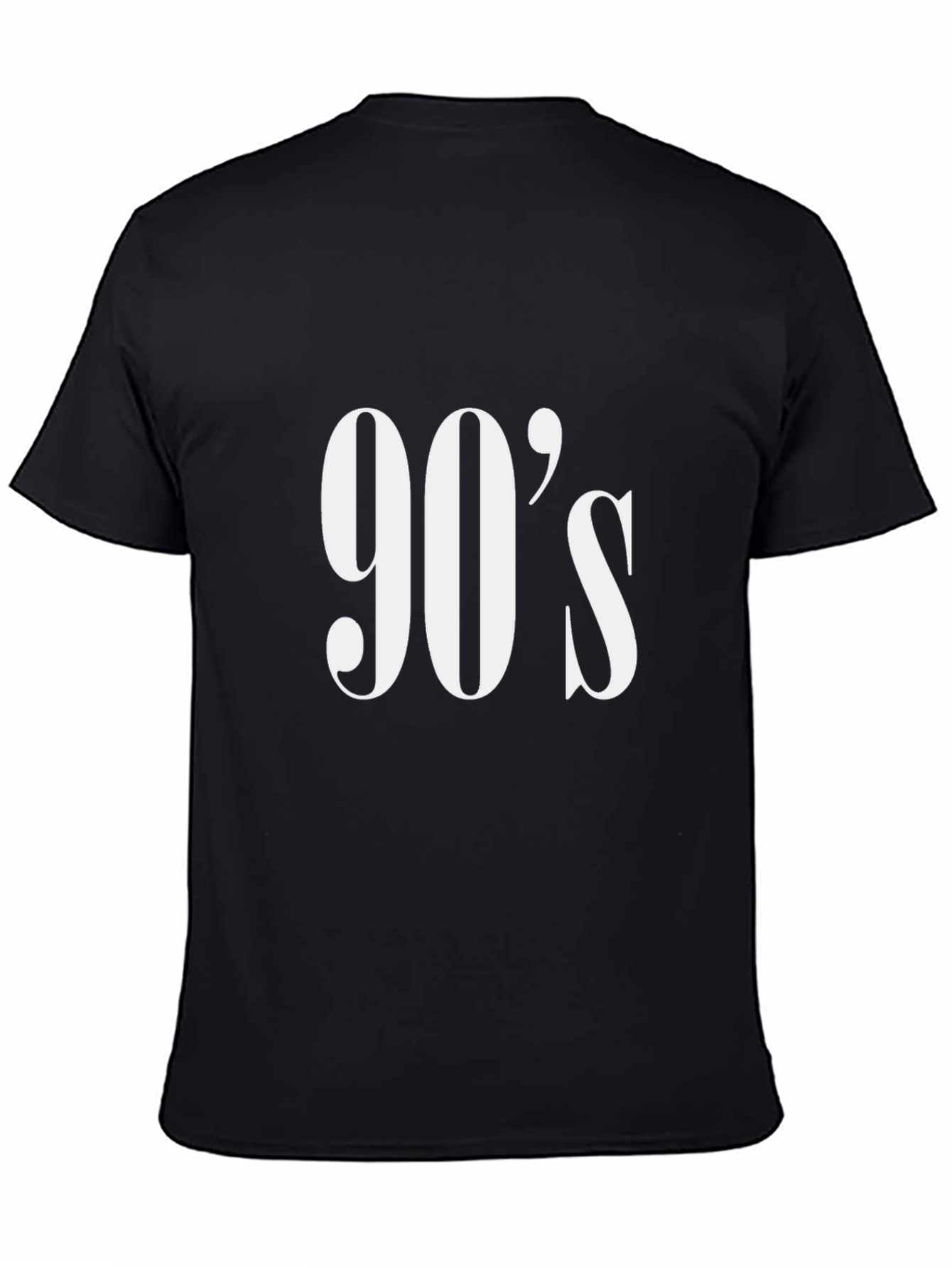 90s Retro Graphic Tee - Black