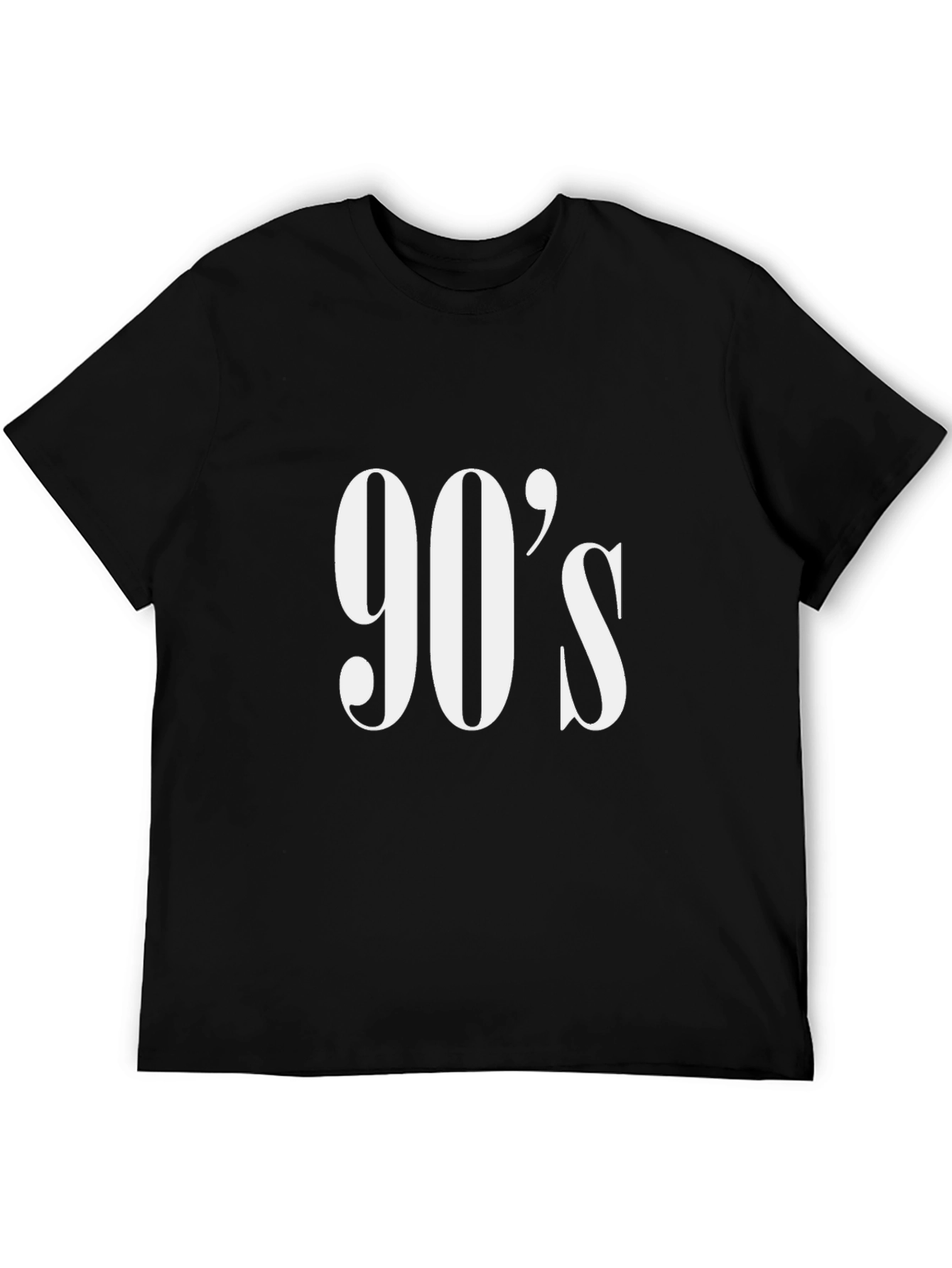90s Retro Graphic Tee - Black