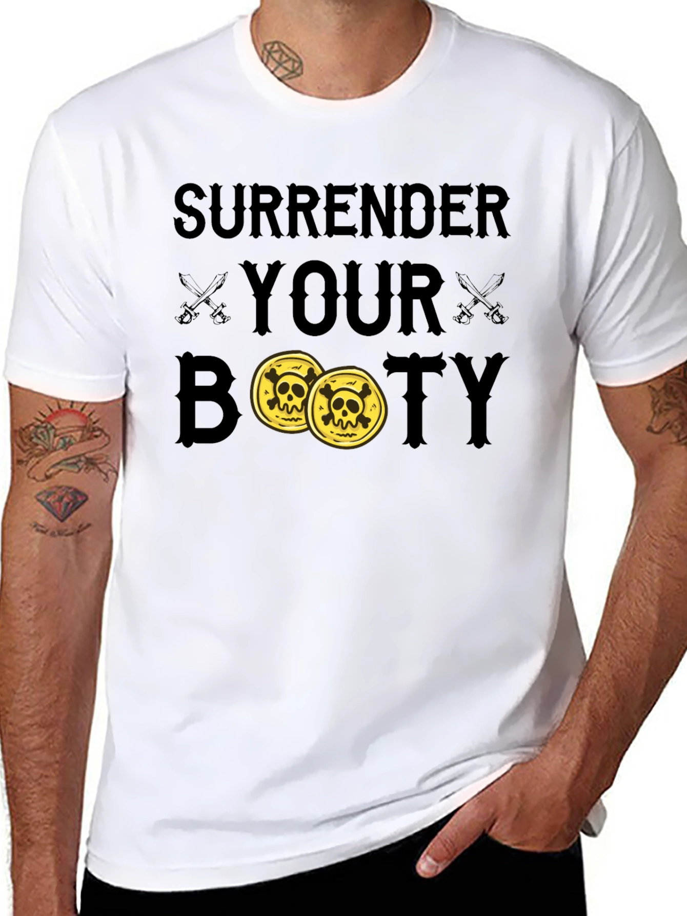 Surrender Your Booty Pirate T-Shirt