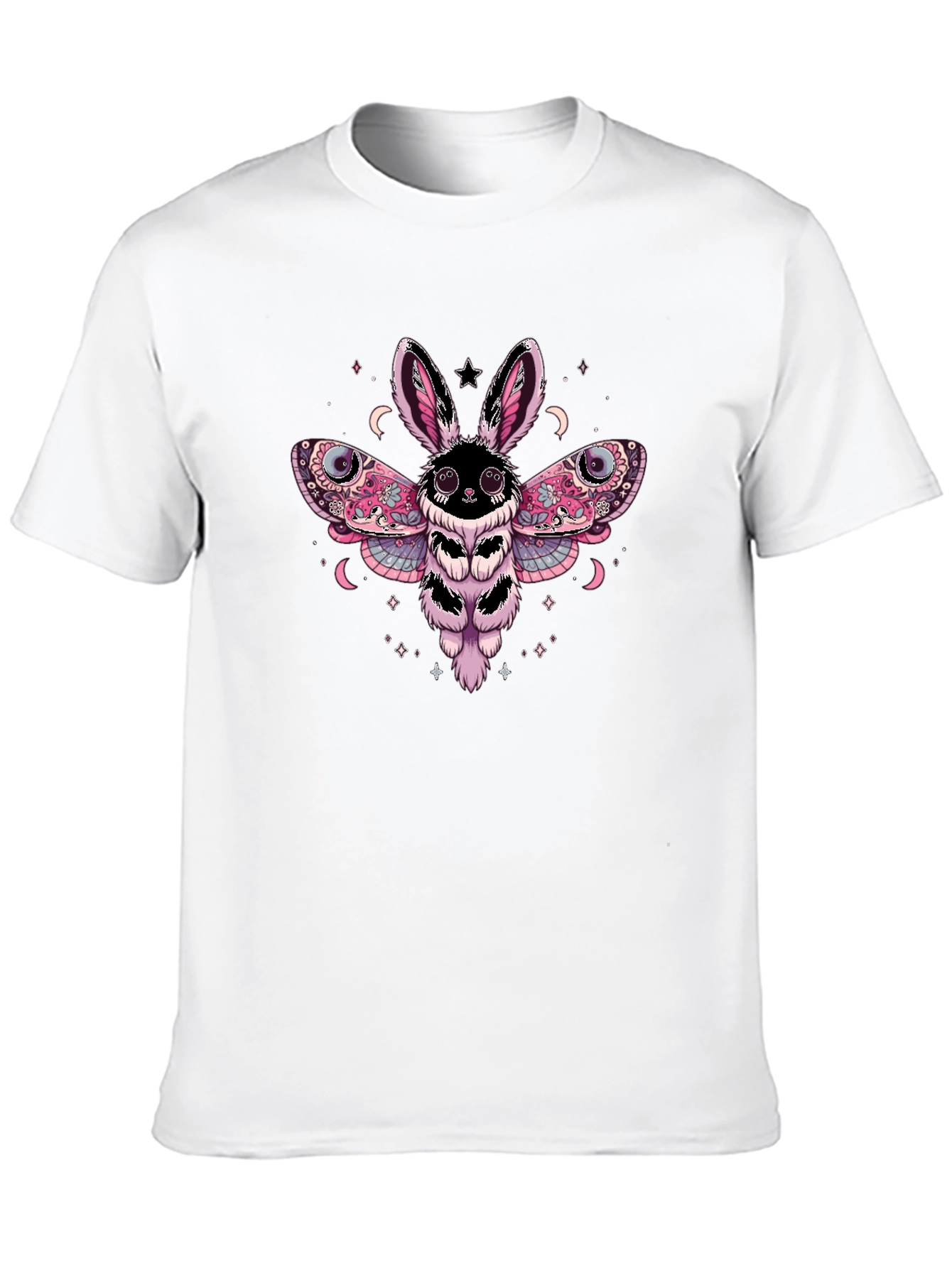 Bunny Moth Graphic Tee - Whimsical Design