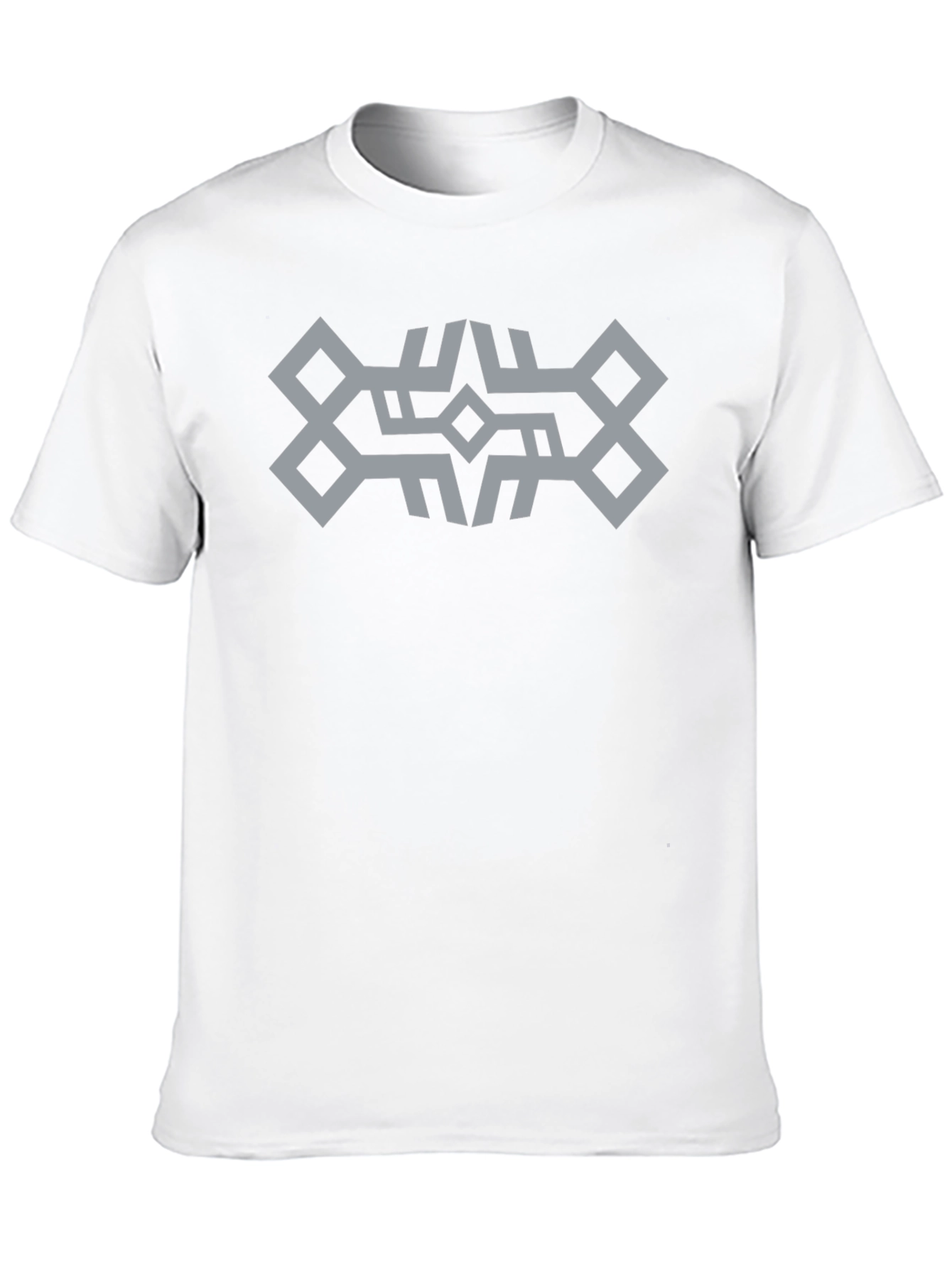 Geometric Pattern Black T-Shirt