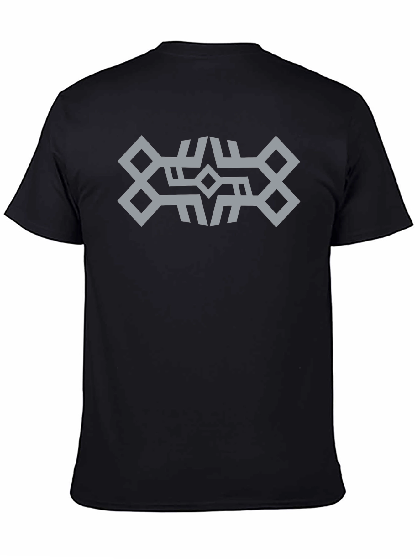 Geometric Pattern Black T-Shirt