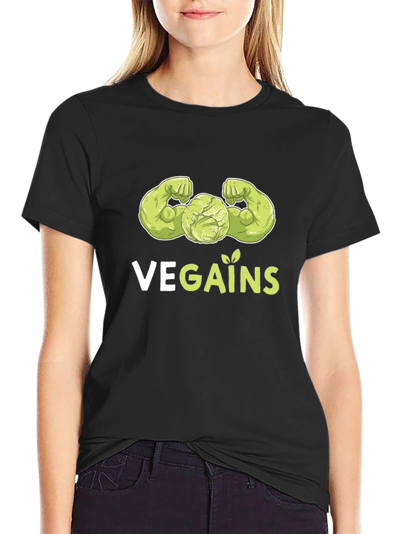 Vegan Gains T-Shirt - Plant Powered Fitness